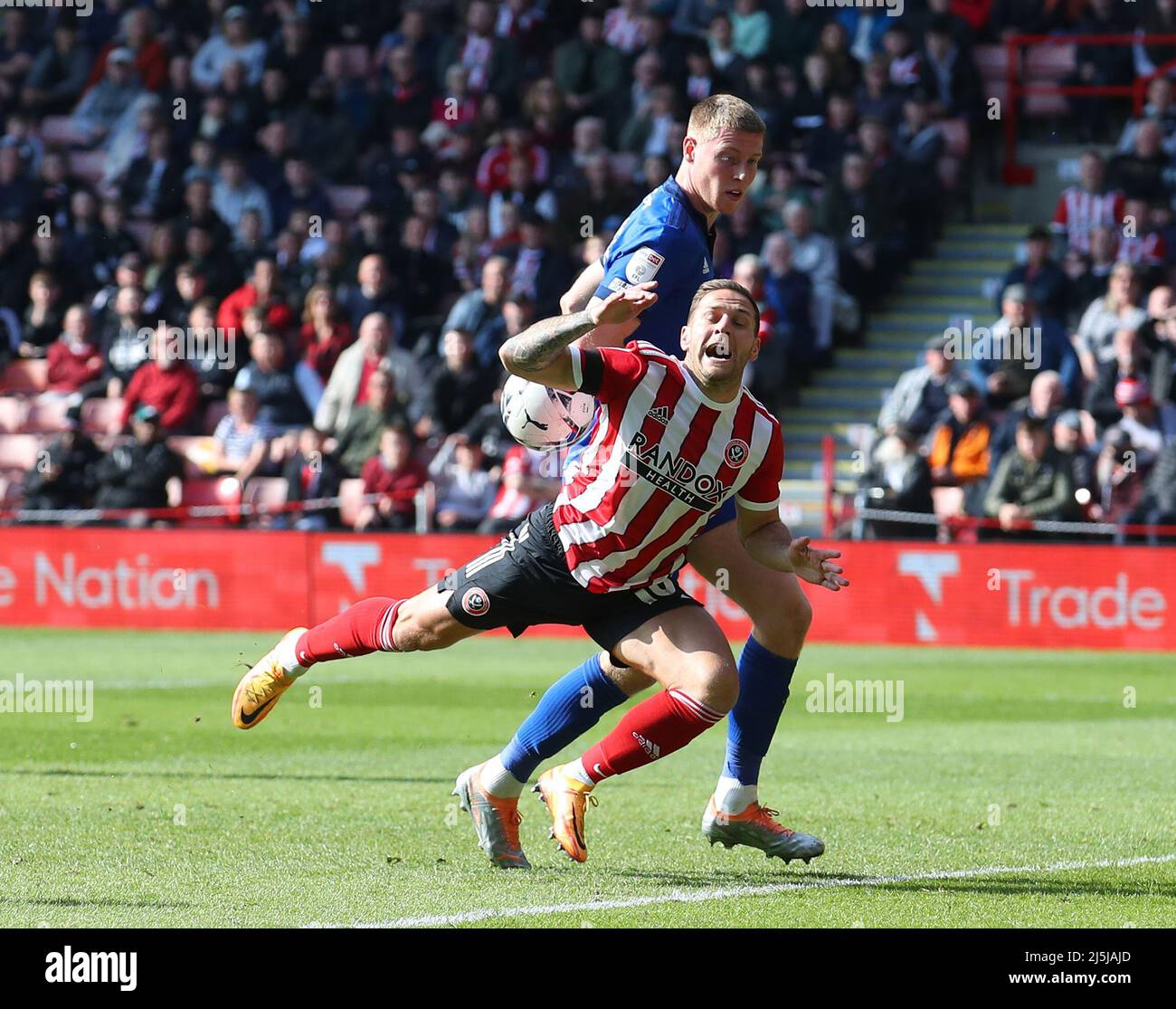 Sheffield, England, 23rd April 2022. Mark McGuinness of Cardiff City ...