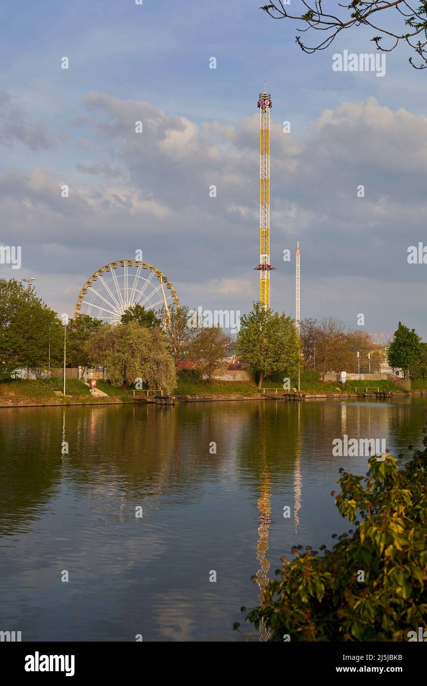 Stuttgart, Germany - April 22, 2022: Spring festival (Frühlingsfest ...