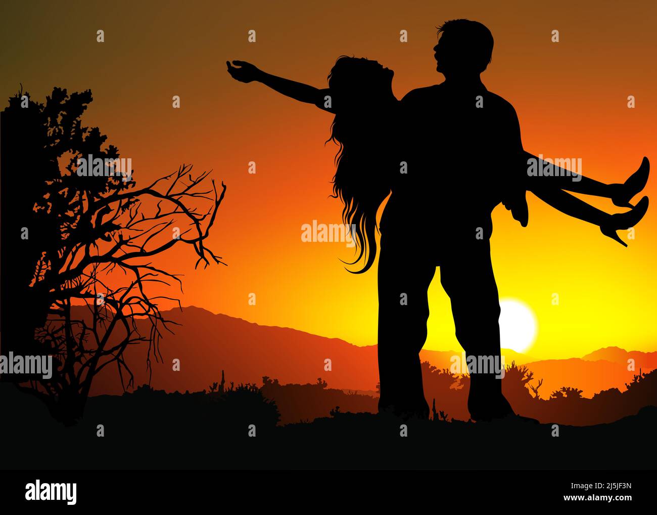 Kissing Sun Stock Vector Images Alamy