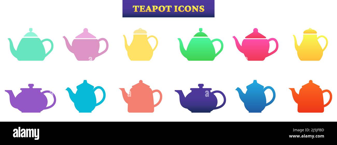 Pink Teapot and Kettle Cartoon Illustrat Graphic by pch.vector · Creative  Fabrica