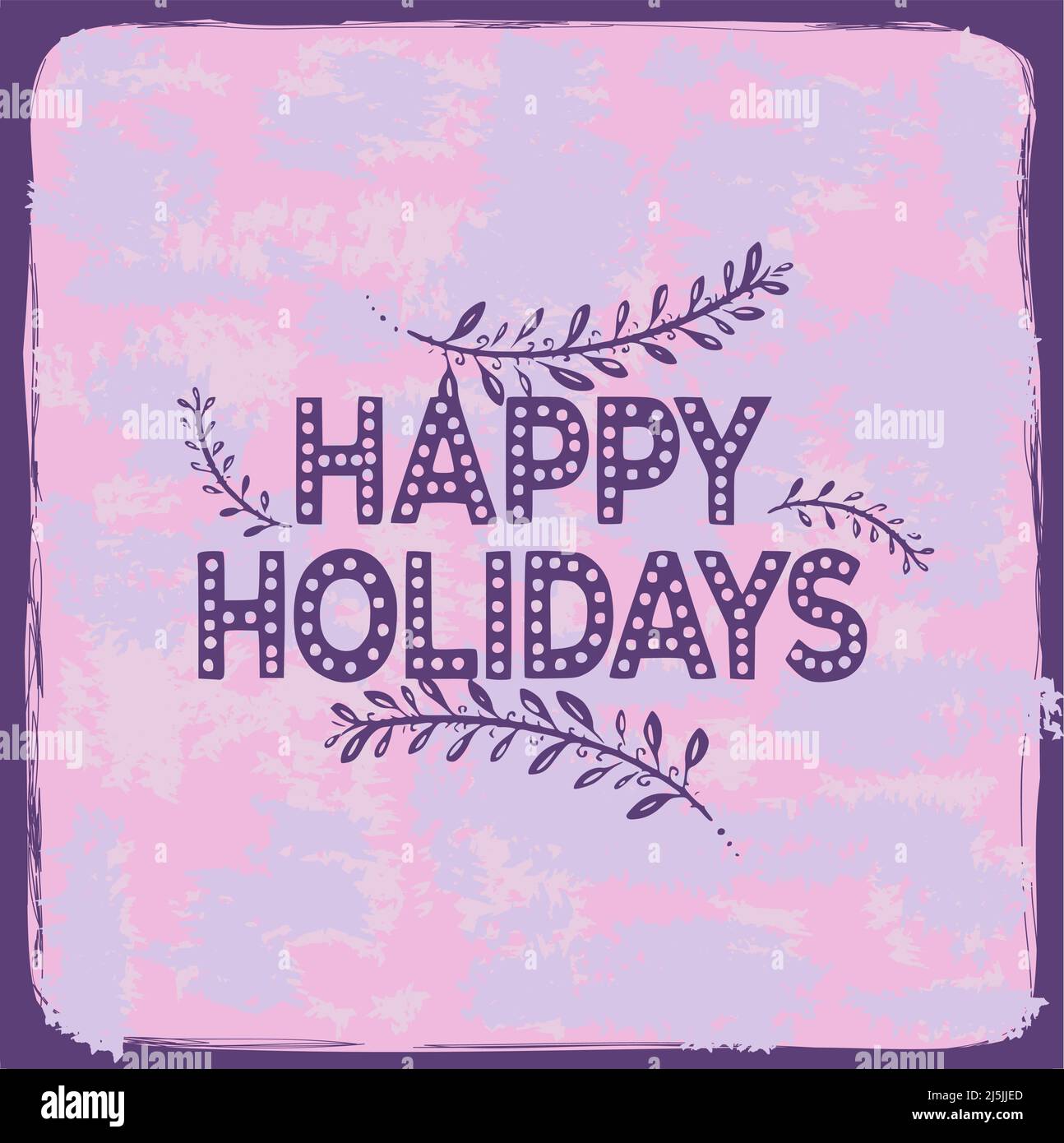 Colorful watercolor happy holidays vector illustration Stock Vector ...