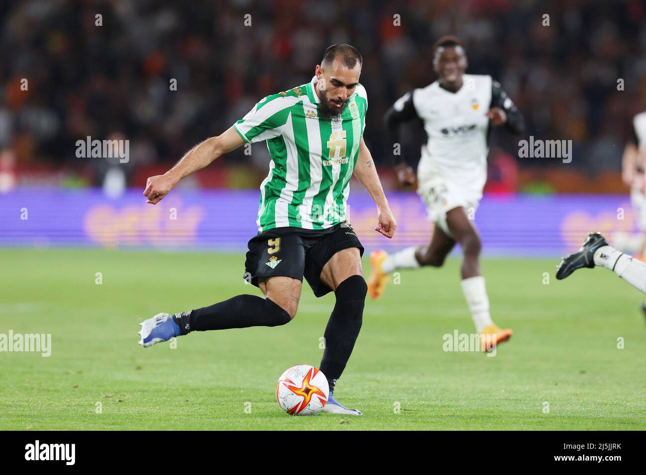 Gabriel Paulista of Valencia CF during the Copa del Rey match between Real  Betis and Valencia CF played at La Cartuja Stadium on April 23, 2022 in  Sevilla, Spain. (Photo by Antonio