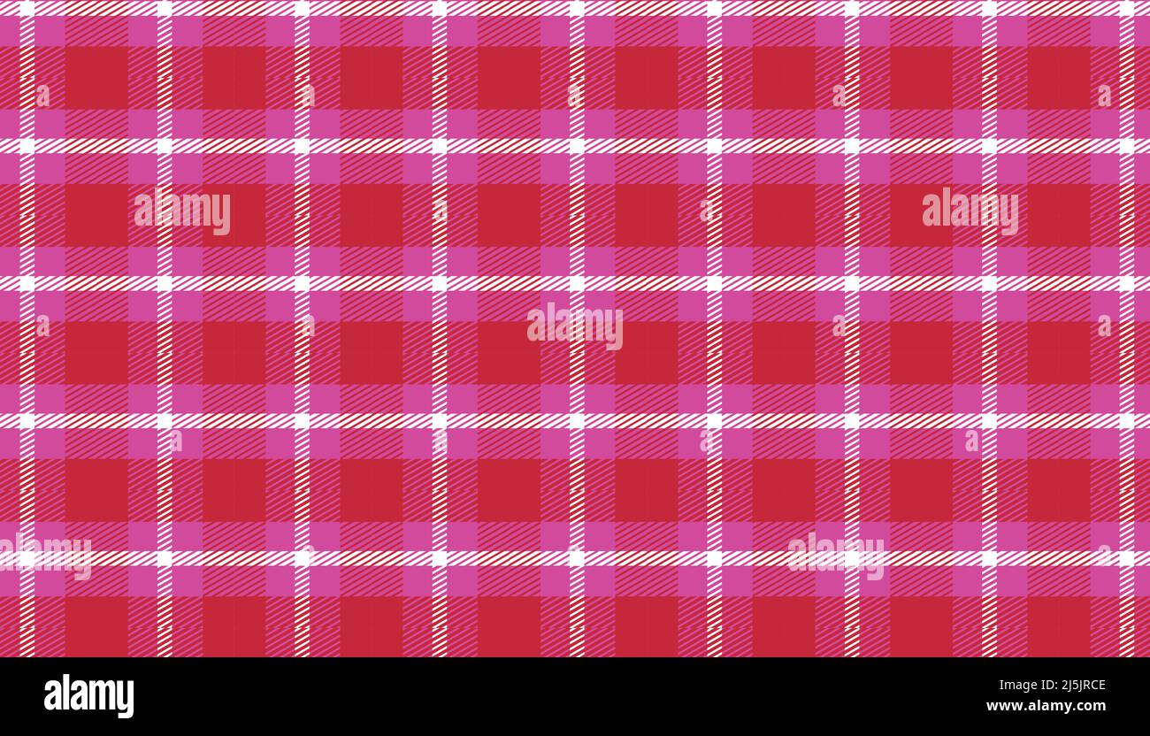 Plaid checkered fabric pattern. Modern plaid design for shirts, skirts, tablecloths, flannel, and blanket. Vector illustration. eps 10 Stock Vector