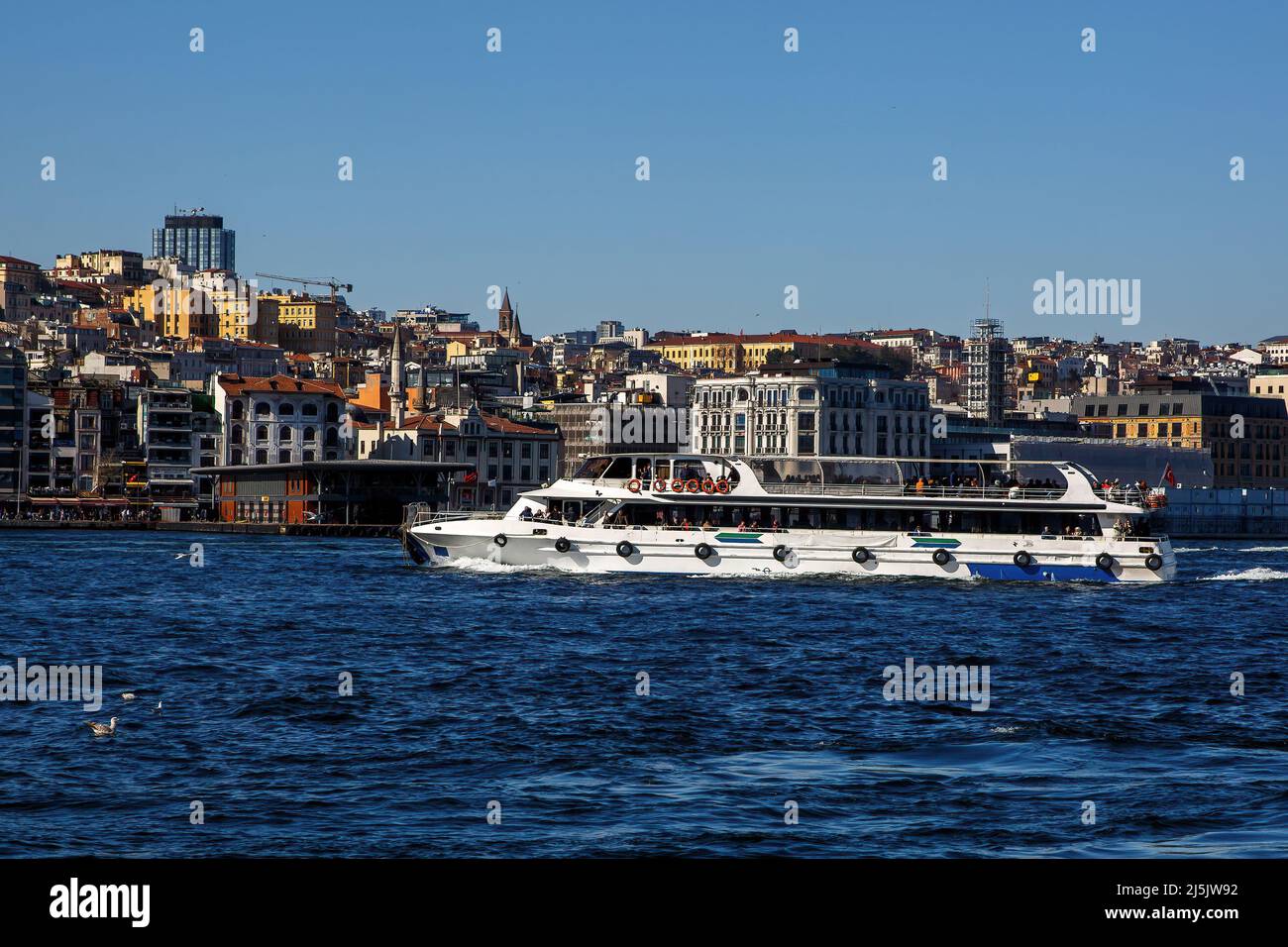 The ferry in Istanbul, Bosphorus transport Stock Photo - Alamy