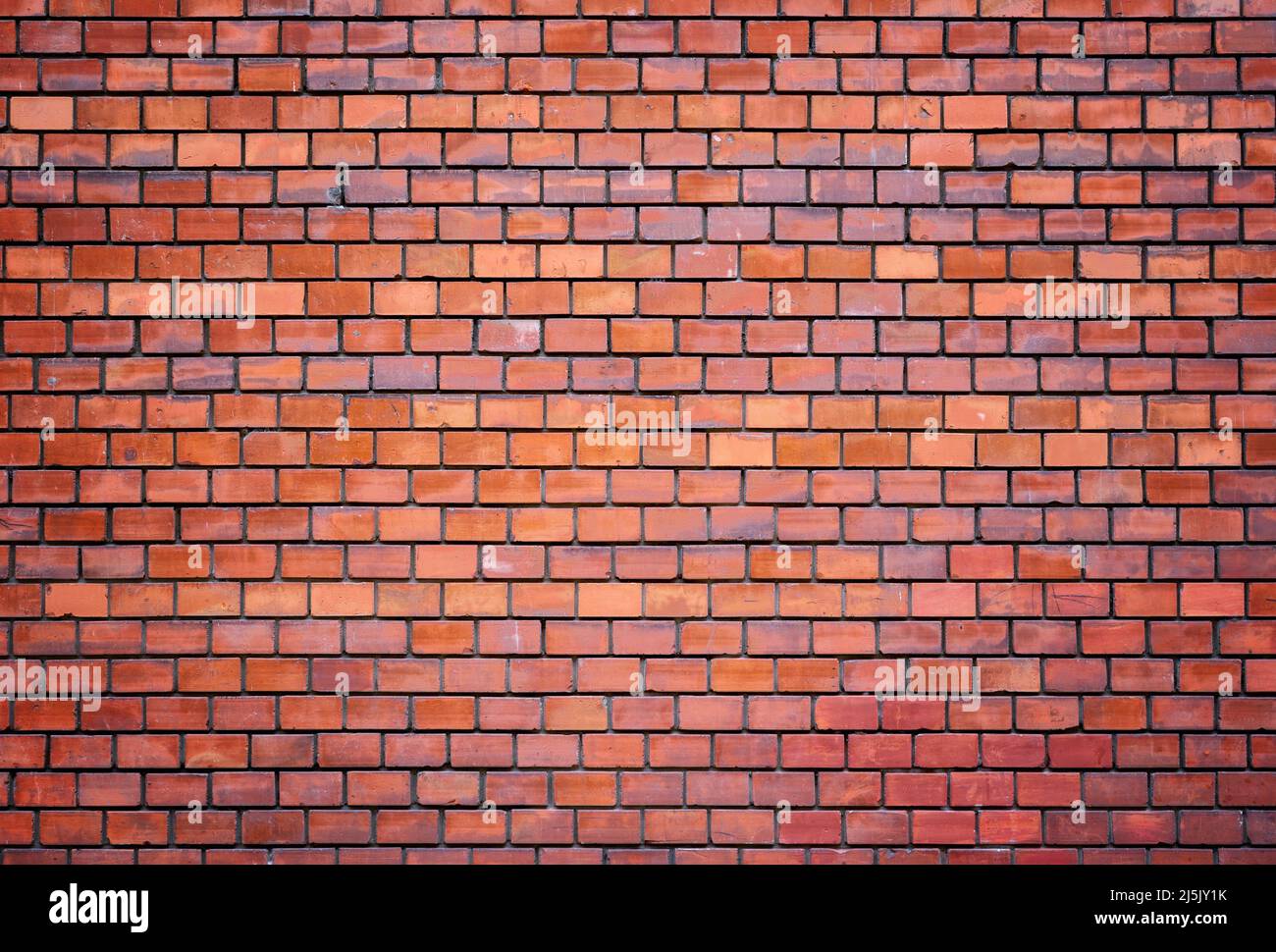 Old red brick wall texture background Stock Photo