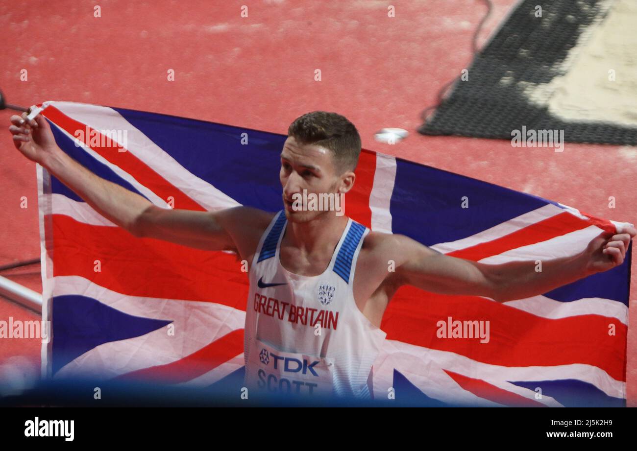 Marc SCOTT of Great Britain Finale 3000 M Men  during the World Indoor Championships 2022 on March 20, 2022 at Stark Arena in Belgrade, Serbia - Photo Laurent Lairys / DPPI Stock Photo