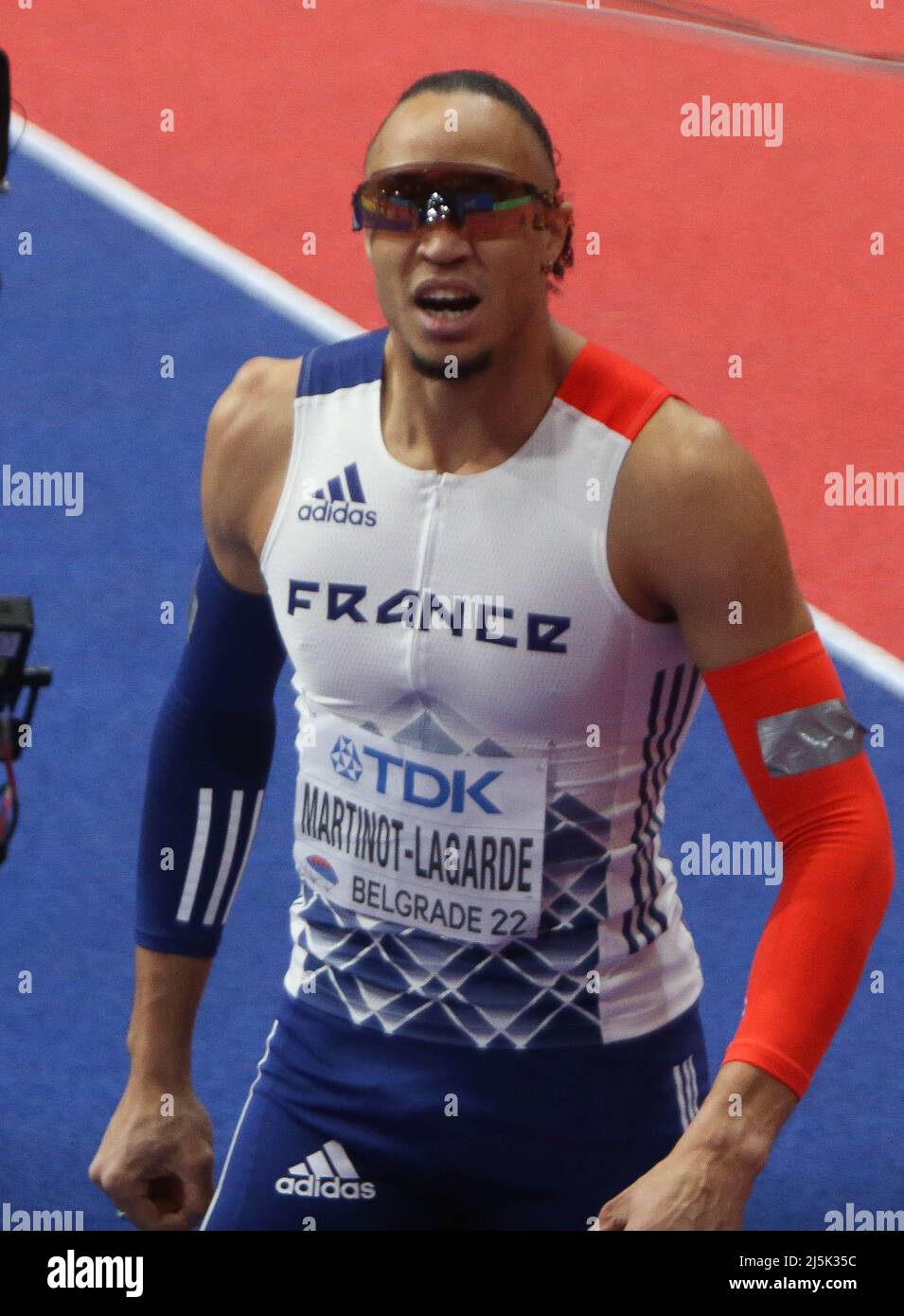 Pascal MARTINOT-LAGARDE of France Finale 60 M Hurdles Men during the World  Indoor Championships 2022 on March 20, 2022 at Stark Arena in Belgrade,  Serbia - Photo Laurent Lairys / DPPI Stock Photo - Alamy