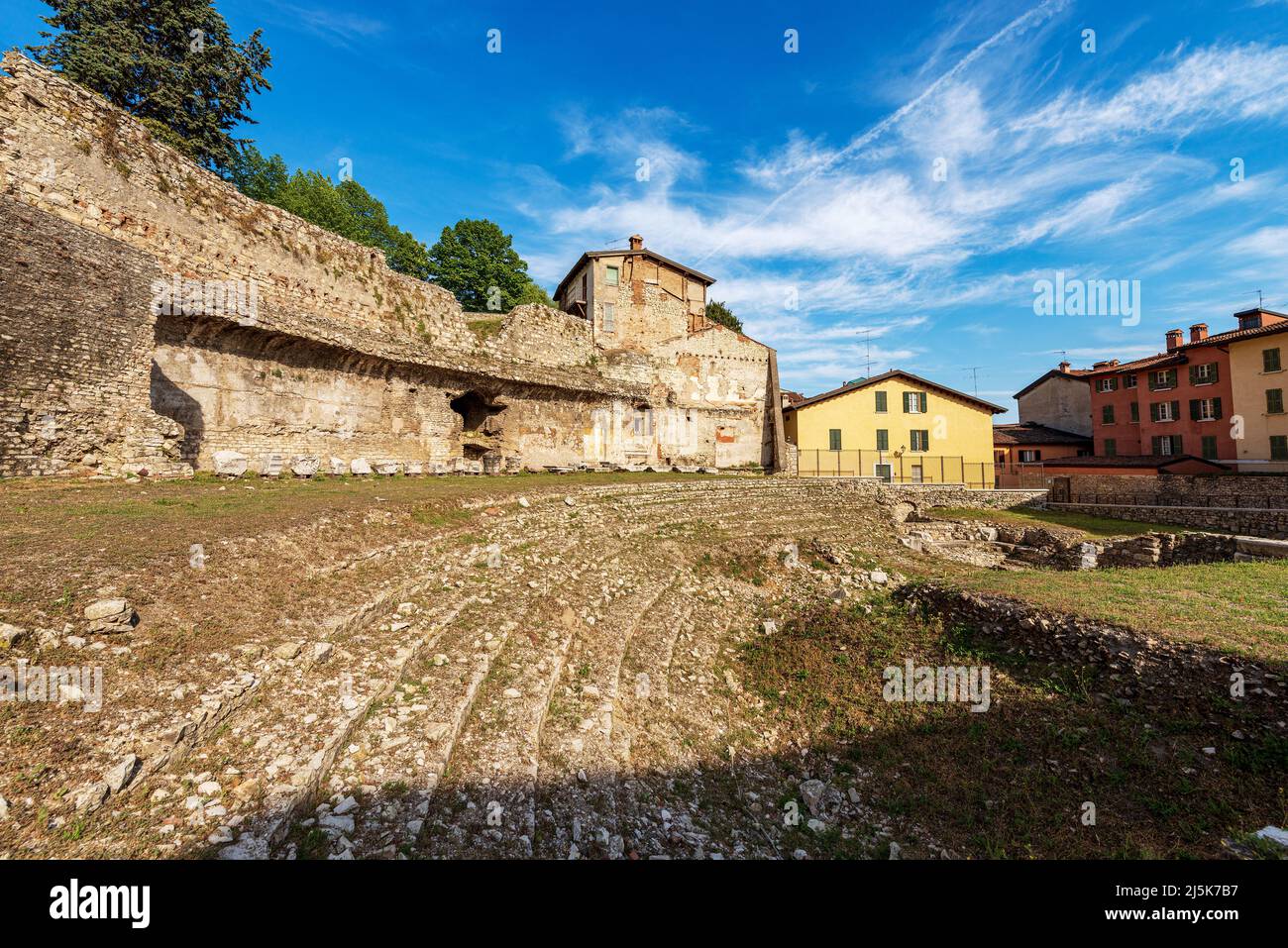 old-ruins-of-the-roman-theatre-or-amphitheater-in-brescia-downtown-near