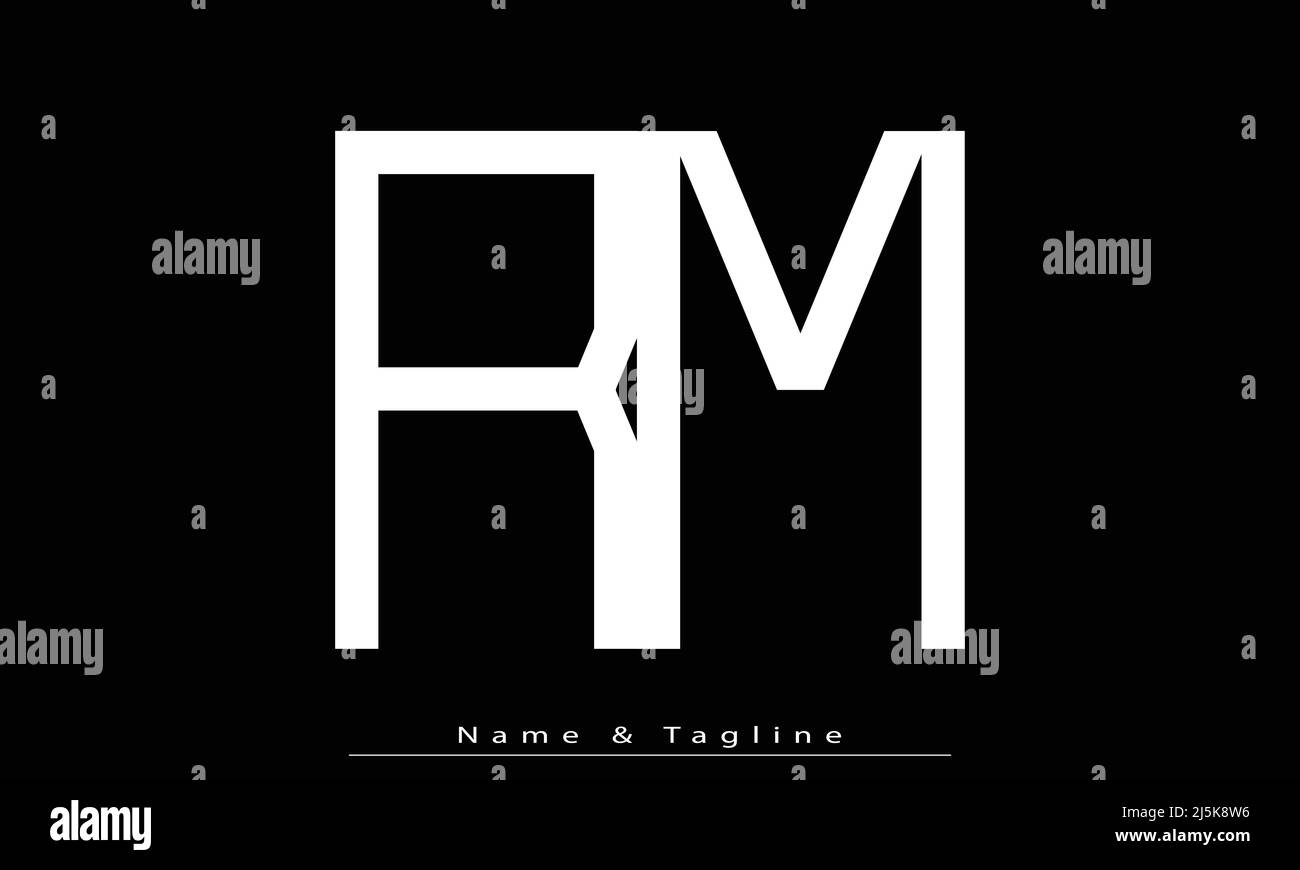Alphabet letters Initials Monogram logo RM , MR Stock Vector Image ...