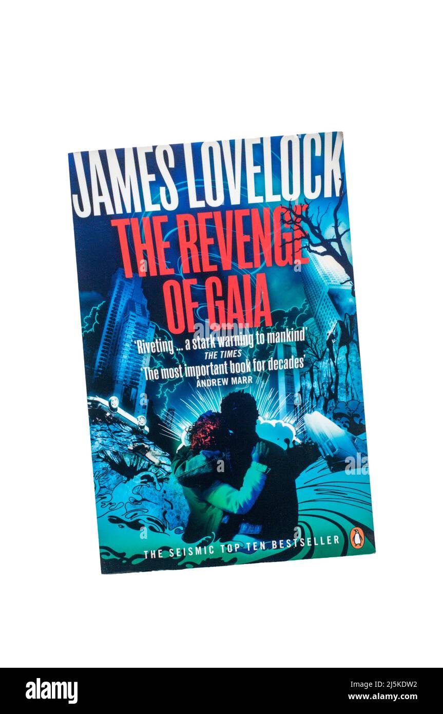 A paperback copy of The Revenge of Gaia by James Lovelock. First published in 2006. Stock Photo