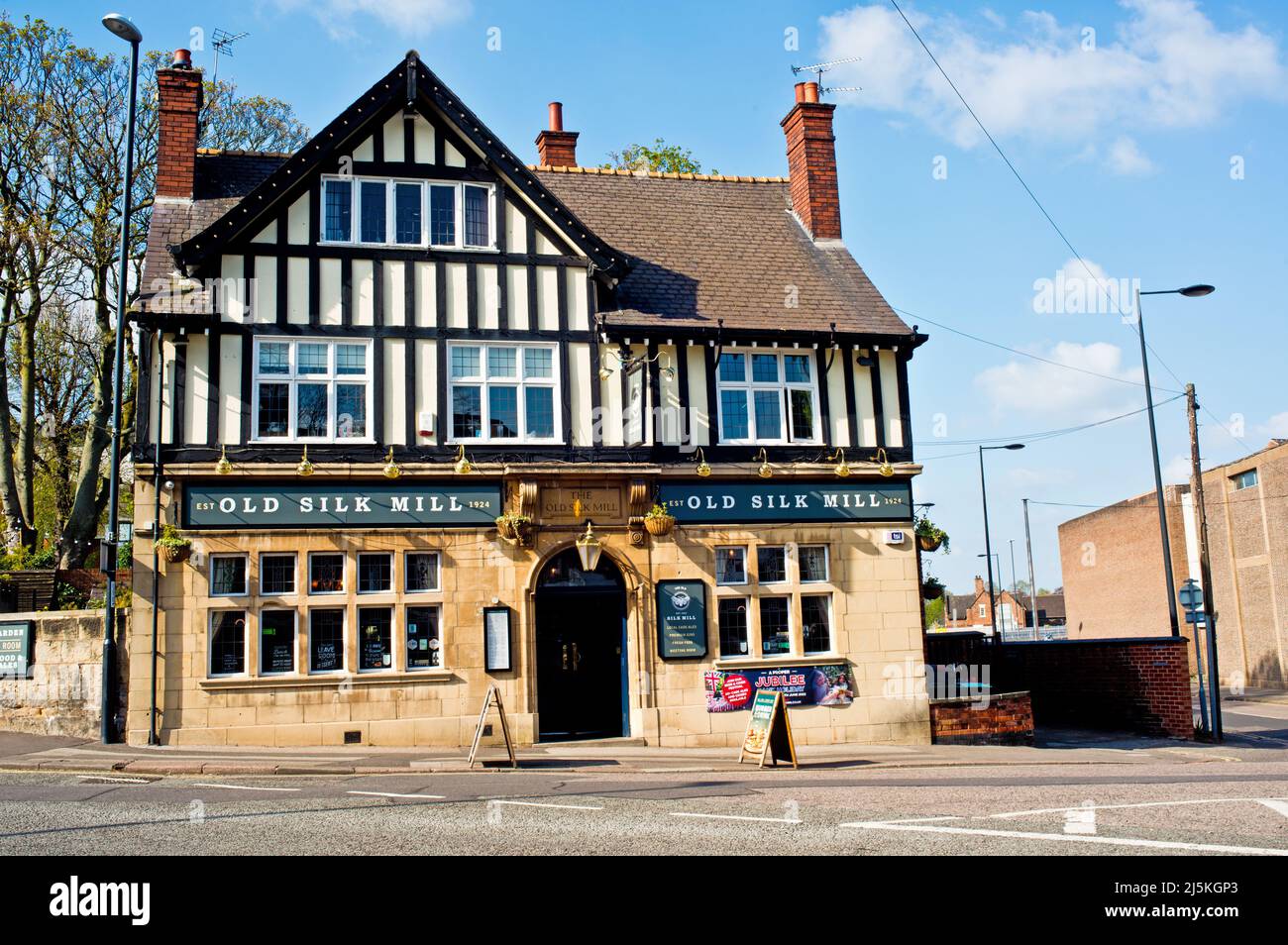 The Old silk Mill Pub, Full Street, Derby, Derbyshire, England Stock