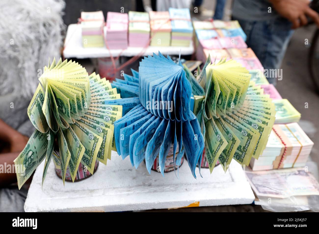 Dhaka, Bangladesh April 18, 2022 Shopkeepers are sitting at Gulistan