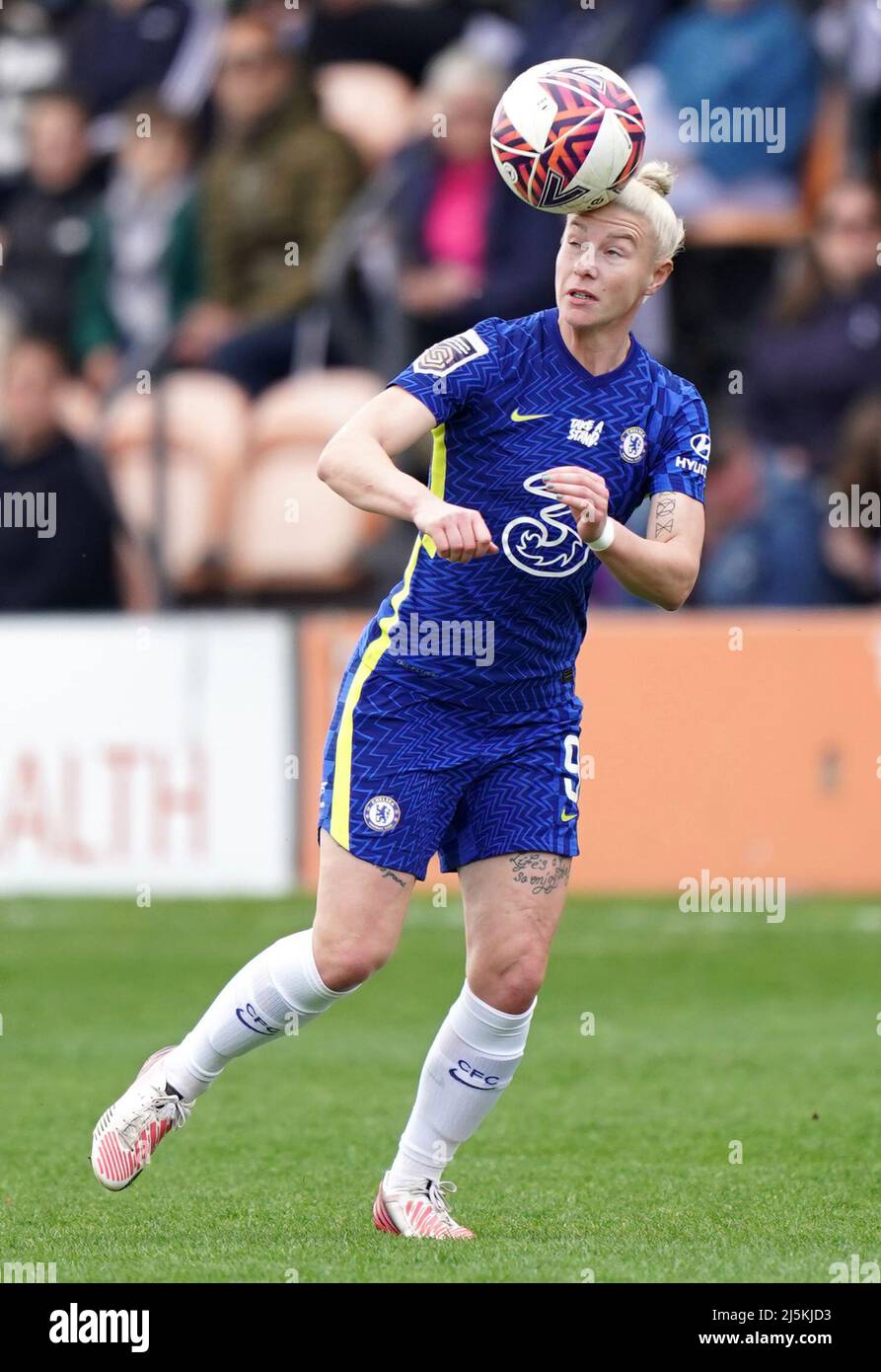 Chelsea's Bethany England in action during the Barclays FA Women's Super League match at The Hive Stadium, London. Picture date: Sunday April 24, 2022. Stock Photo