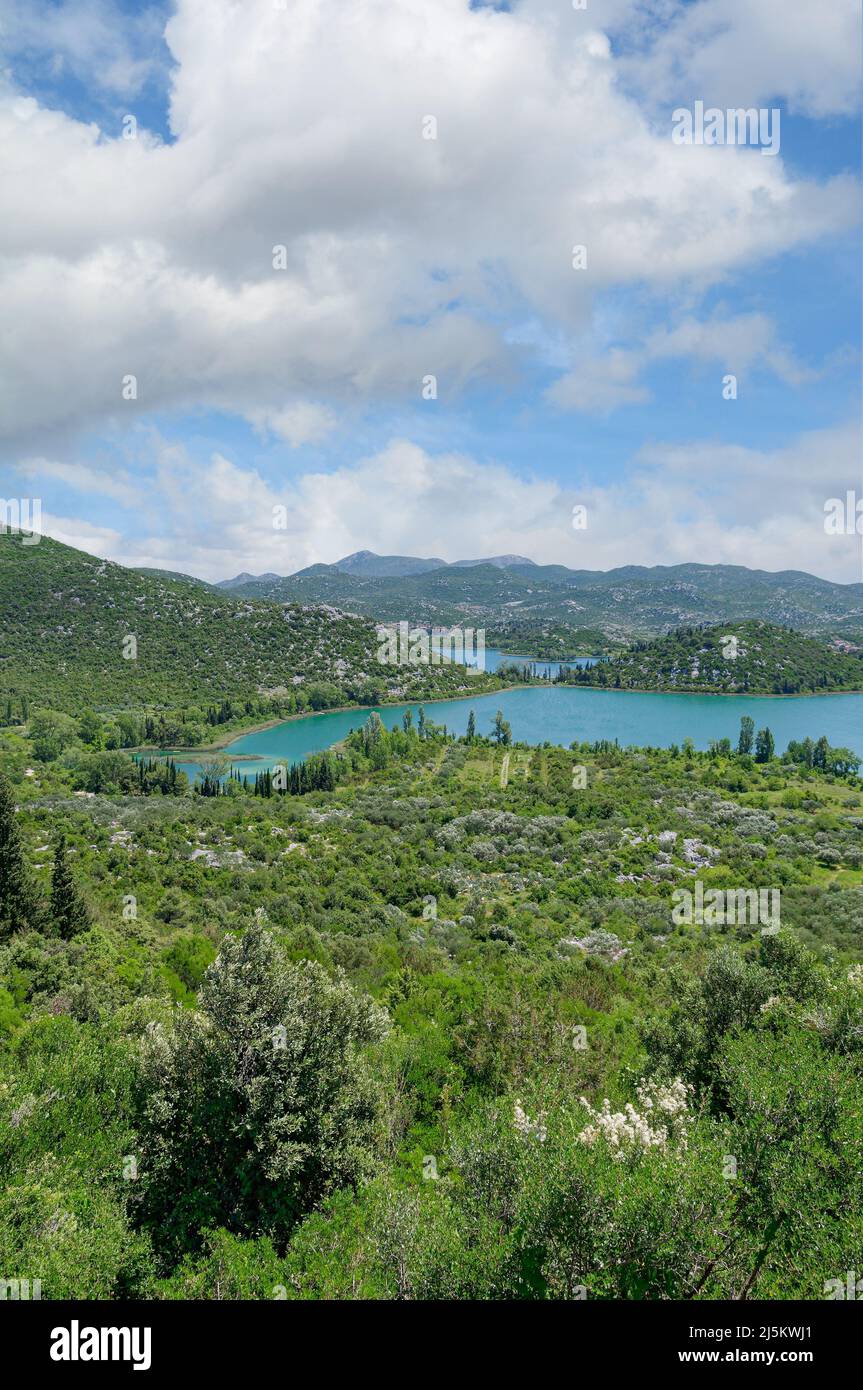 Bacina Lakes,Ploce,Dubrovnik Neretva district,adriatic Sea,Dalmatia region,Croatia Stock Photo