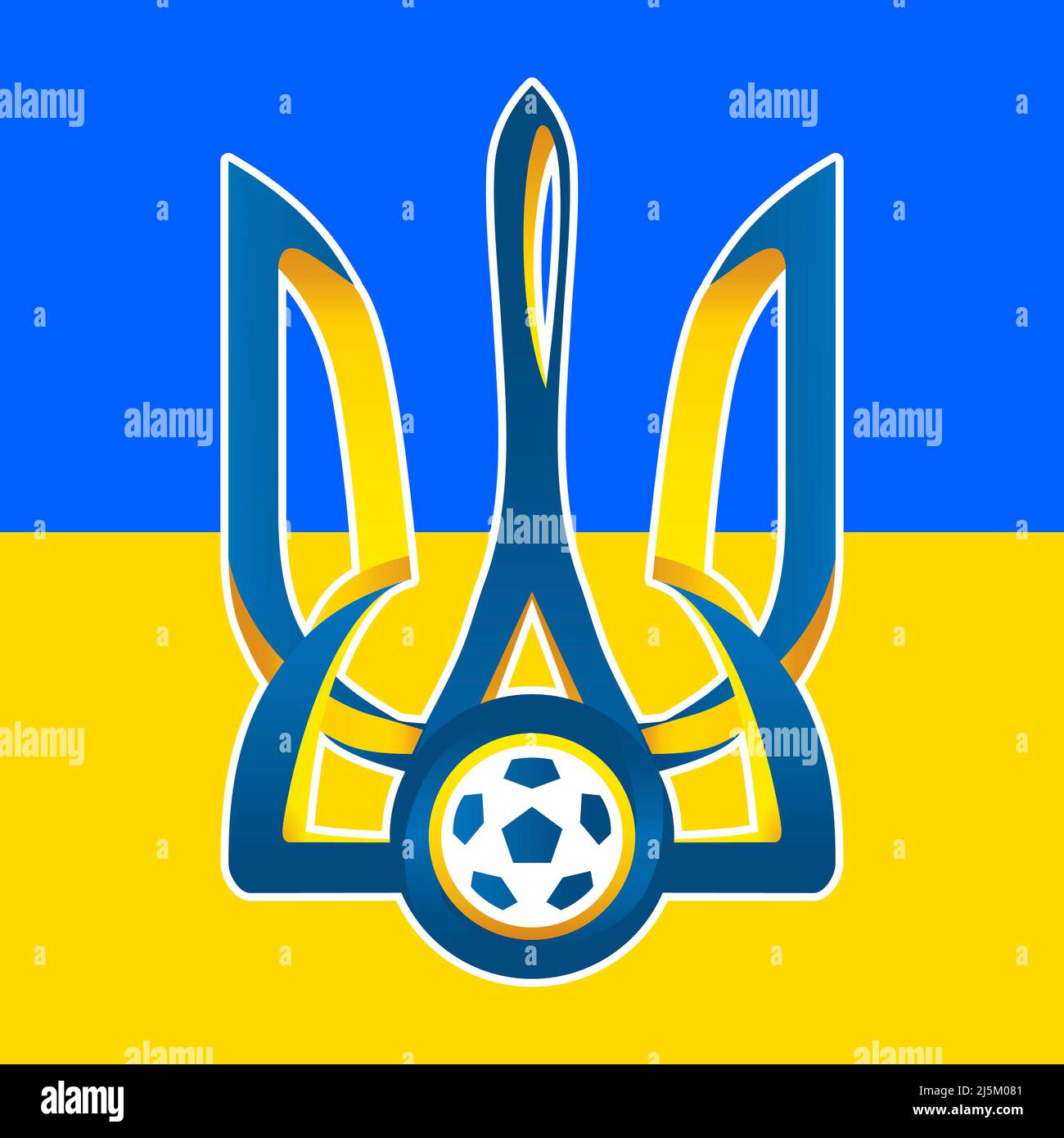 Ukraine football federation logo with national flag, FIFA World Cup 2022,  illustration Stock Photo - Alamy