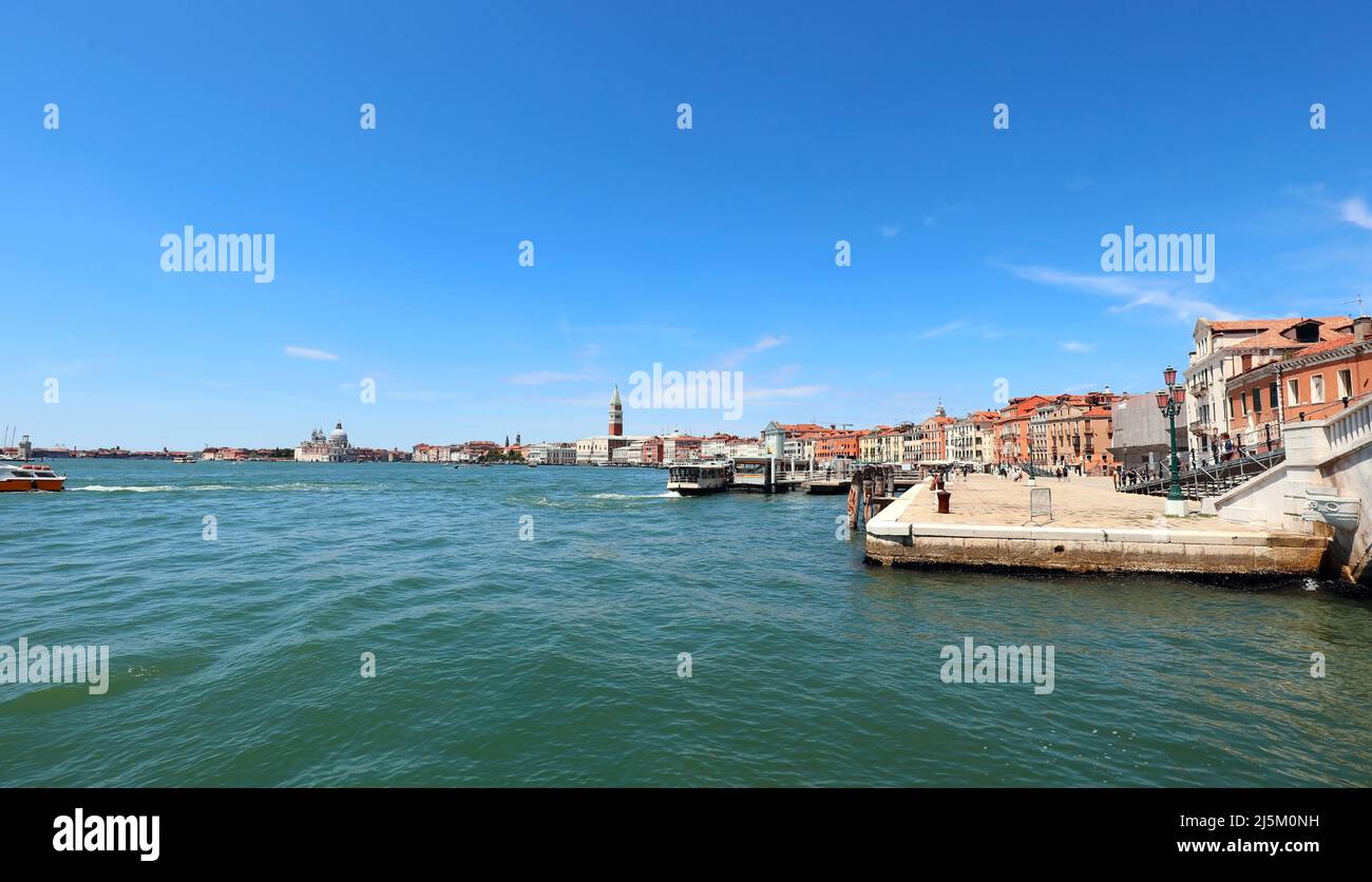 Panoramic View of Venice Island in Italy and the Sea Stock Photo - Alamy
