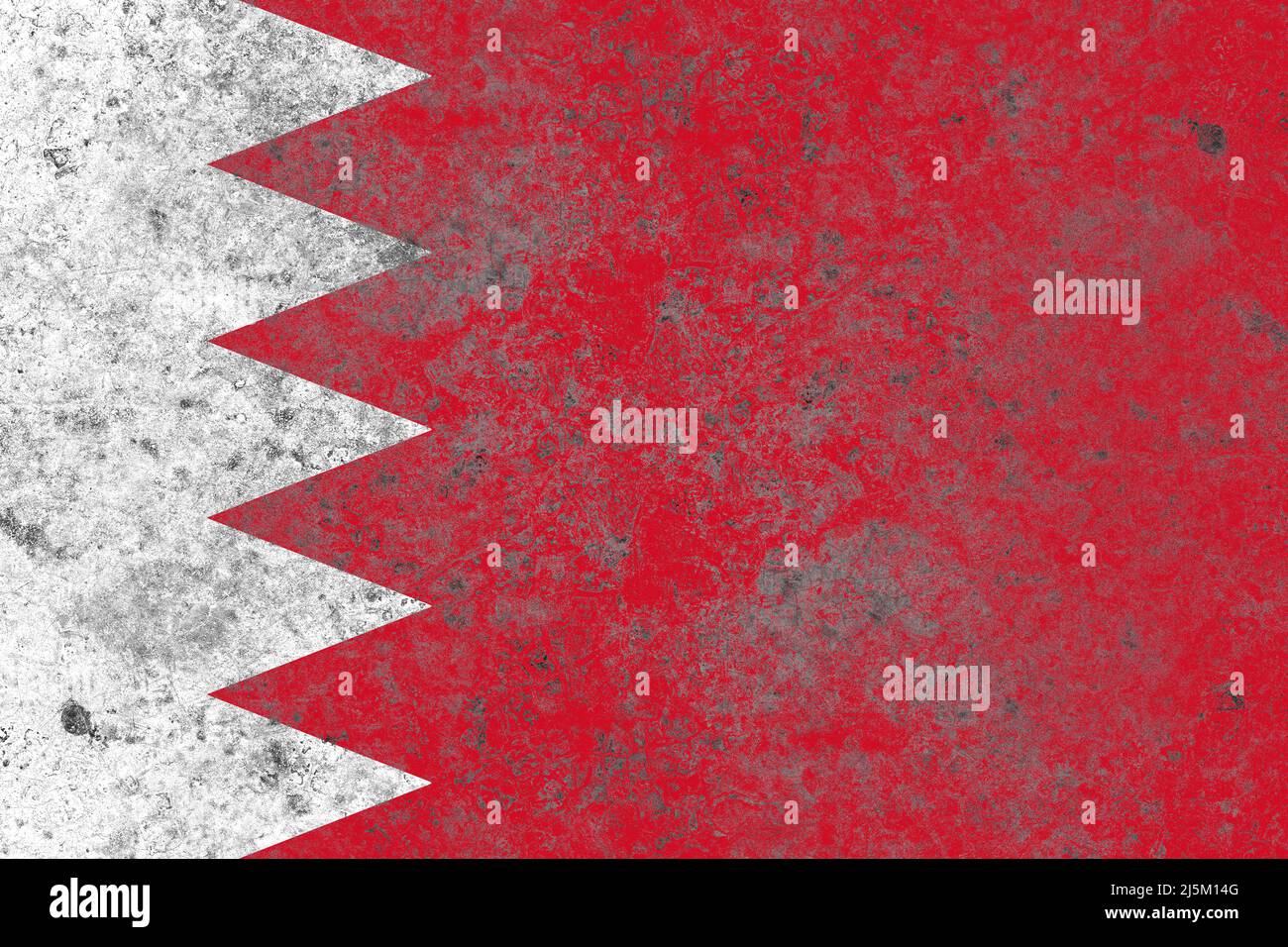 Bahrain flag on a damaged old concrete wall surface Stock Photo - Alamy