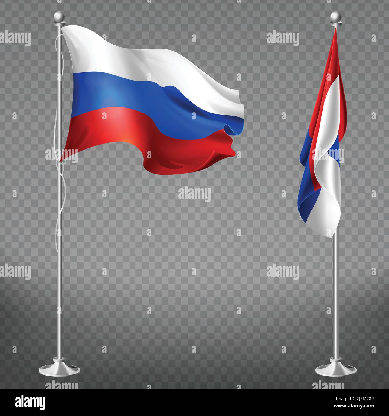 Premium Vector  Russia flag national realistic flag of russian federation  vector