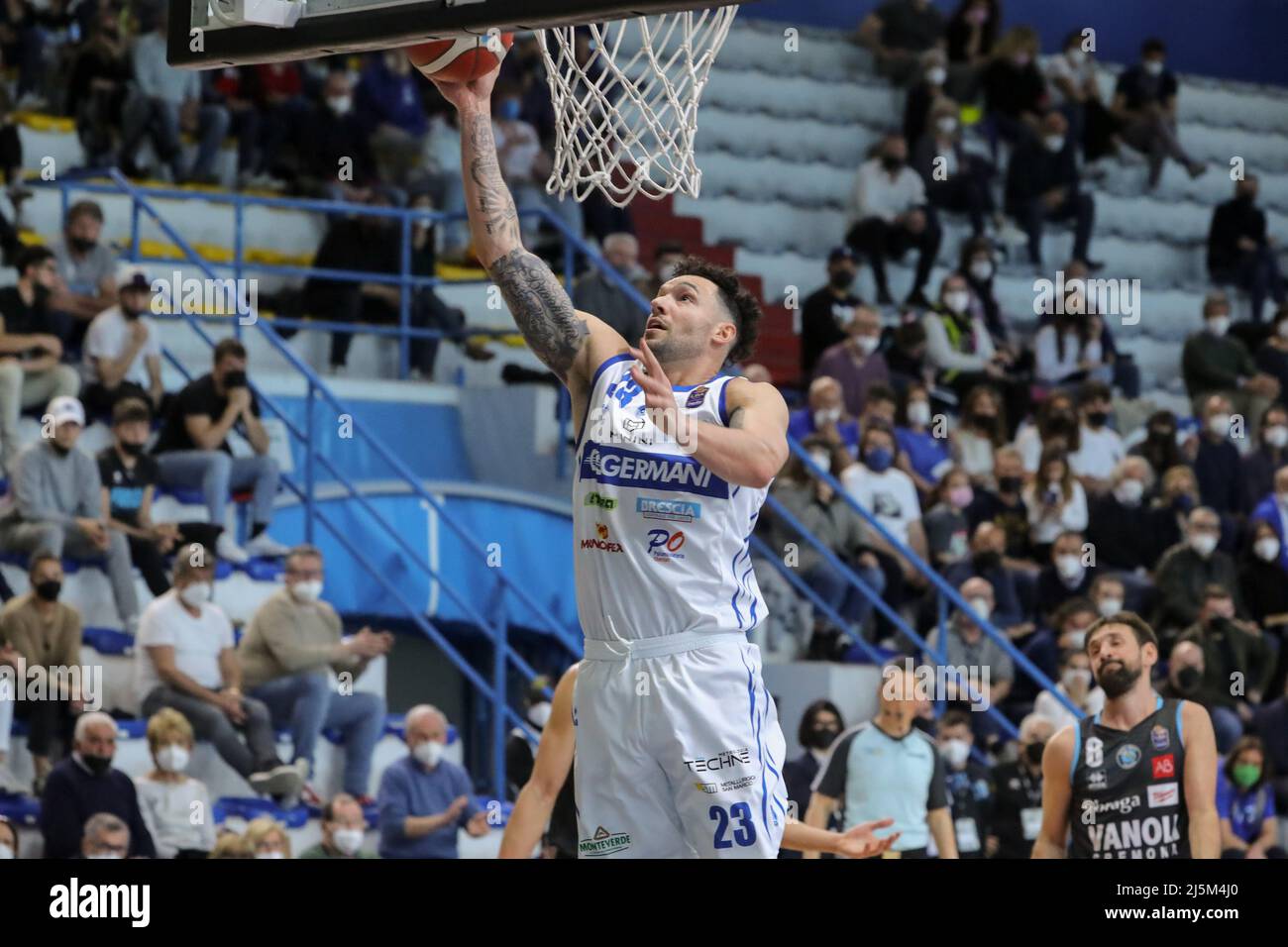 PalaRadi, Cremona, Italy, April 24, 2022, Christian Burns (Germani