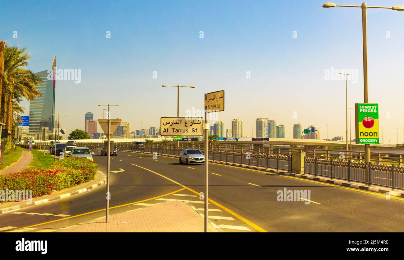 View of First Al Khail Street by Barsha Heitghts,Dubai.corporate and