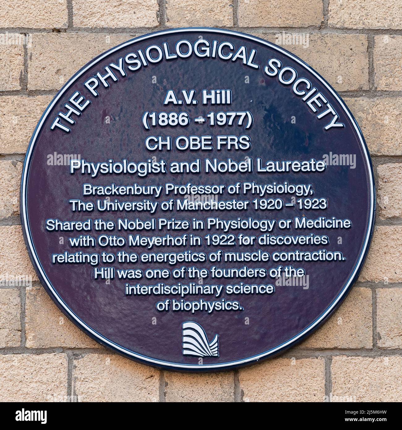 A.V. Hill (1886 -1977) CH OBE FRS Physiologist and Nobel Laureate Brackenbury Professor of Physiology, The University of Manchester 1920 - 1923 Stock Photo