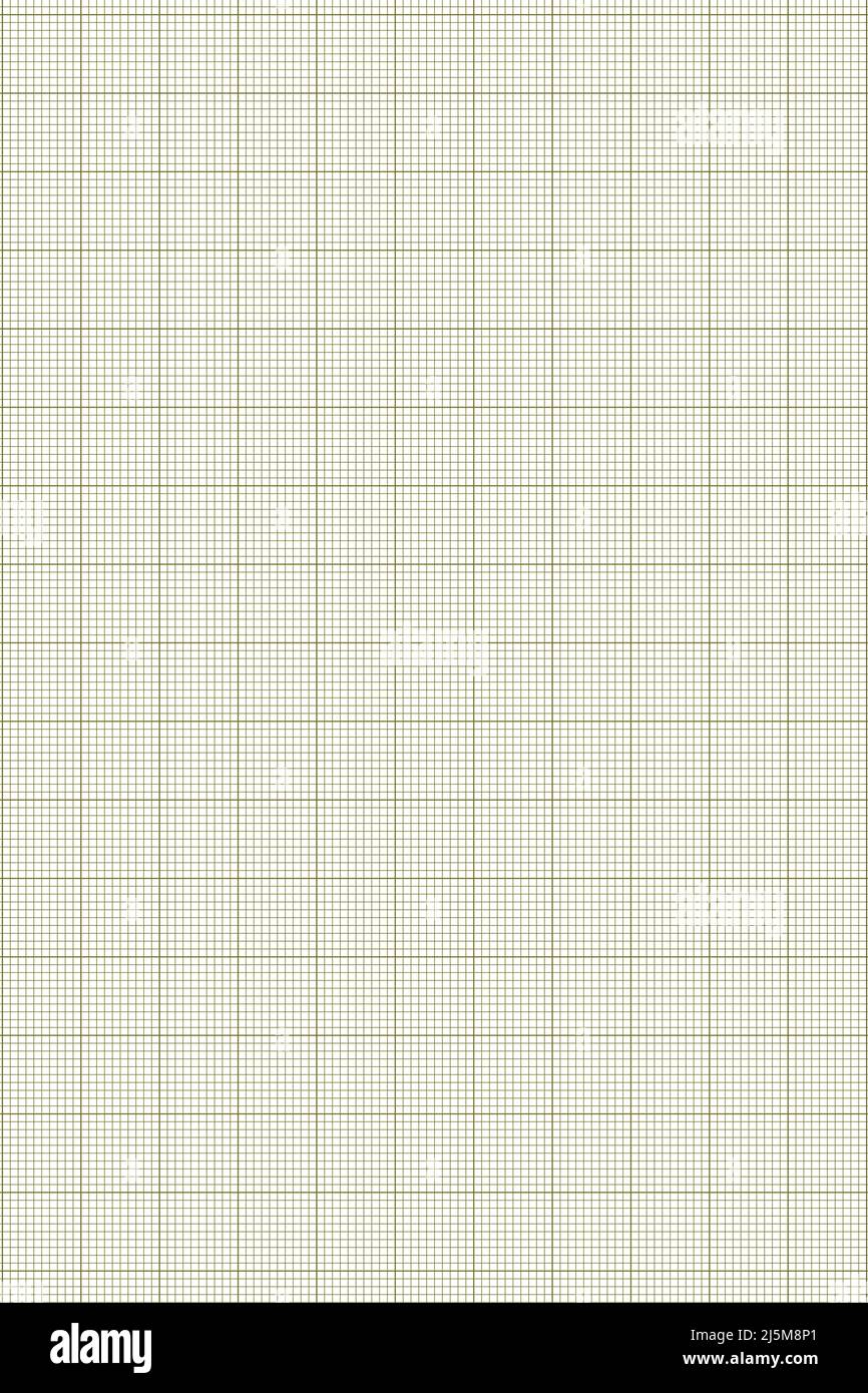 Millimeter graph paper grid. Abstract squared background. Geometric pattern for school, technical engineering line scale measurement. Lined blank for Stock Vector