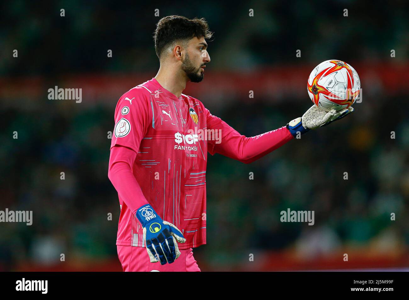 Gabriel Paulista of Valencia CF during the Copa del Rey match between Real  Betis and Valencia CF played at La Cartuja Stadium on April 23, 2022 in  Sevilla, Spain. (Photo by Antonio