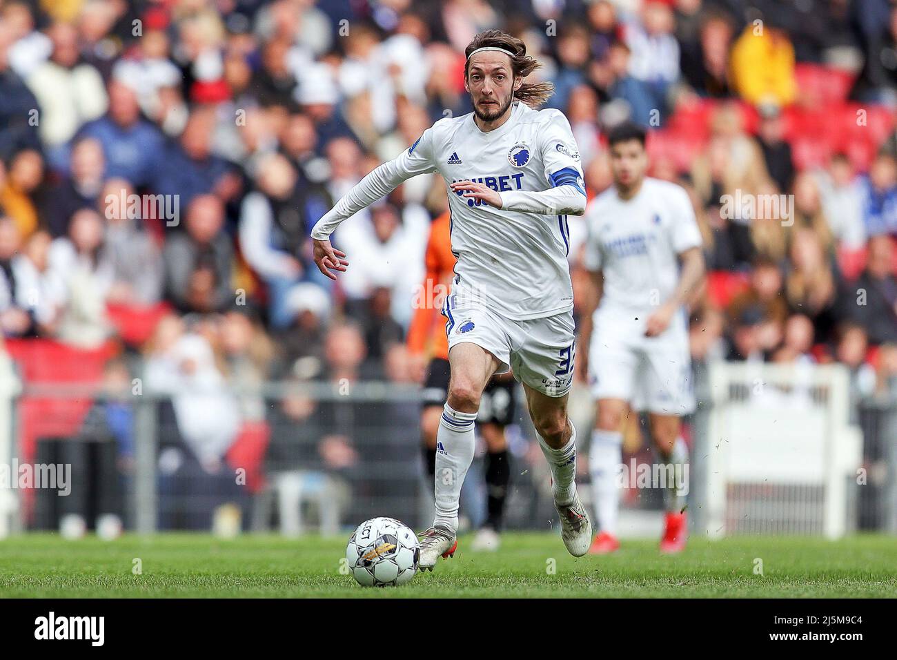 Copenhagen, Denmark. 24th Apr, 2022. Rasmus Falk (33) of FC Copenhagen seen  during the 3F Superliga match between FC Copenhagen and Randers FC at  Parken in Copenhagen. (Photo Credit: Gonzales Photo/Alamy Live