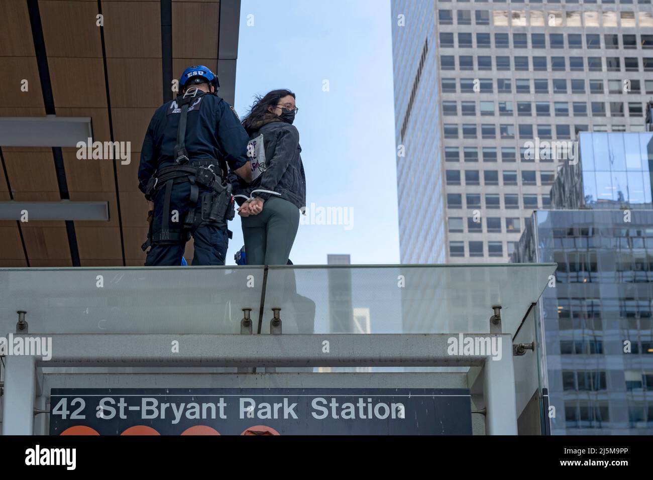 New York Police Department (NYPD) officers members of the Emergency ...