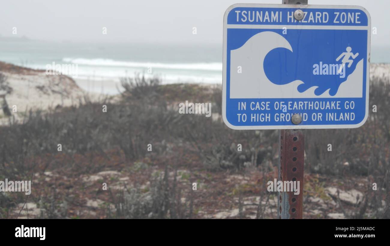 Is there a tsunami warning in monterey california