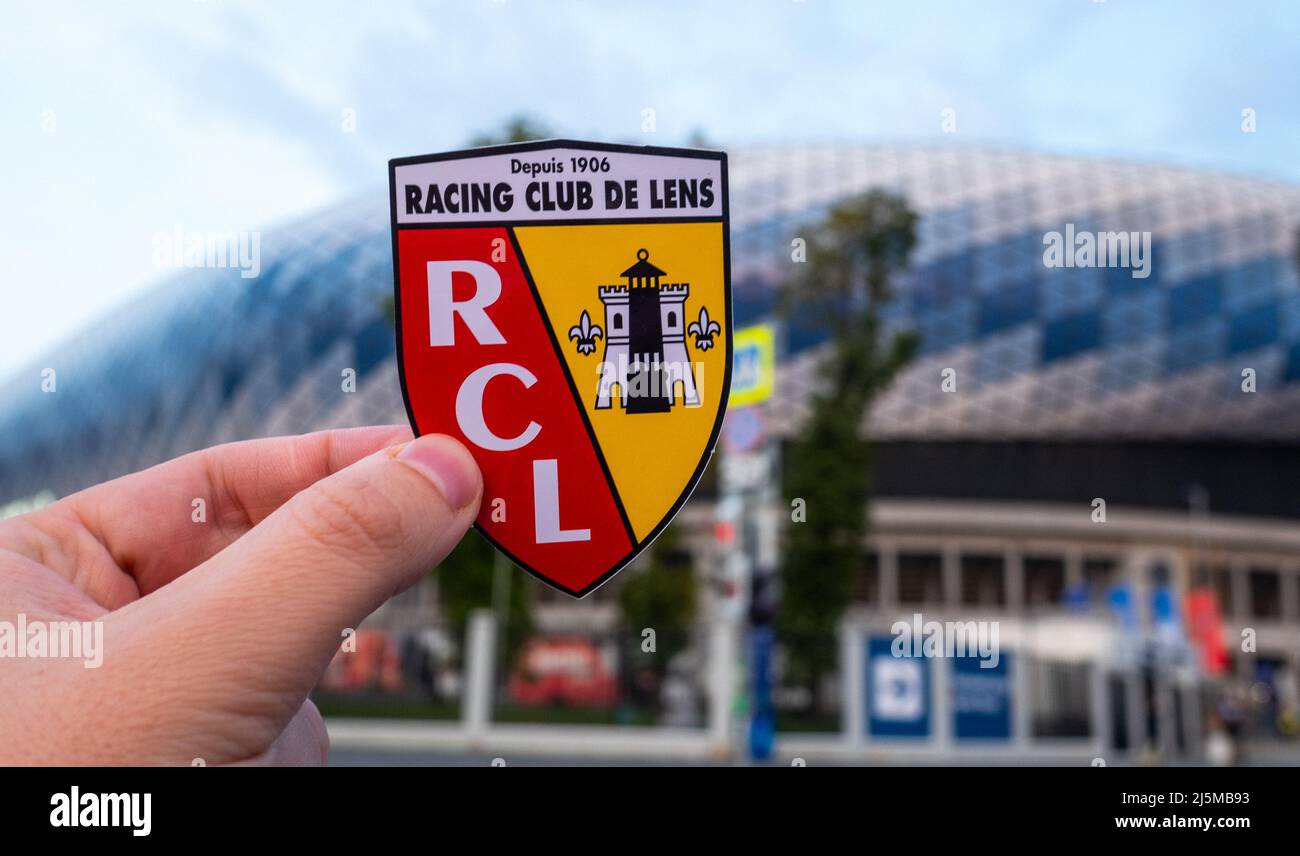 RCL Racing Club De Lens Logo Crest Patch French Football Club Soccer France  1906