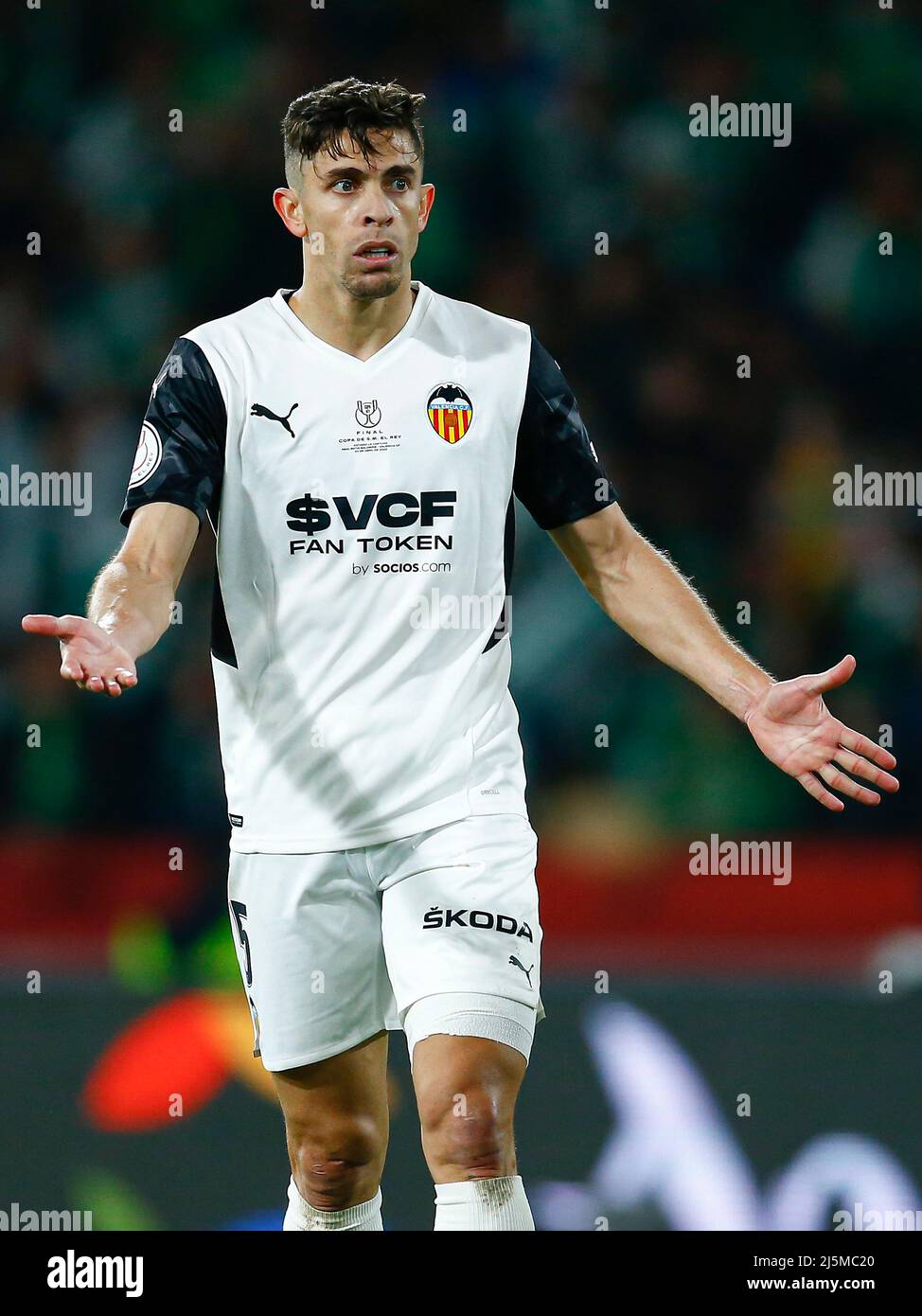 Gabriel Paulista of Valencia CF during the Copa del Rey match between Real  Betis and Valencia CF played at La Cartuja Stadium on April 23, 2022 in  Sevilla, Spain. (Photo by Antonio