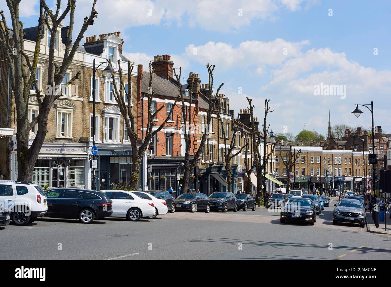 Blackheath Village centre, in the London Borough of Lewisham, London UK Stock Photo