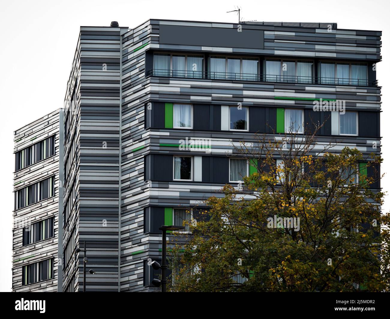 New modern highrise residential apartments in Strasbourg. France Stock