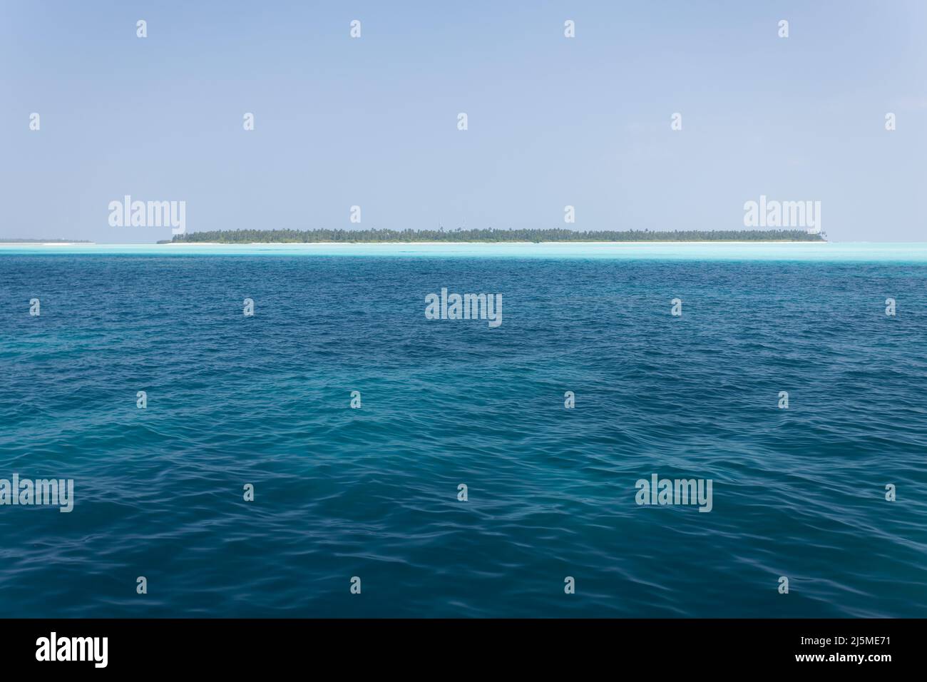 Bangaram island, Lakshadweep, India. Natural beauty of the island with