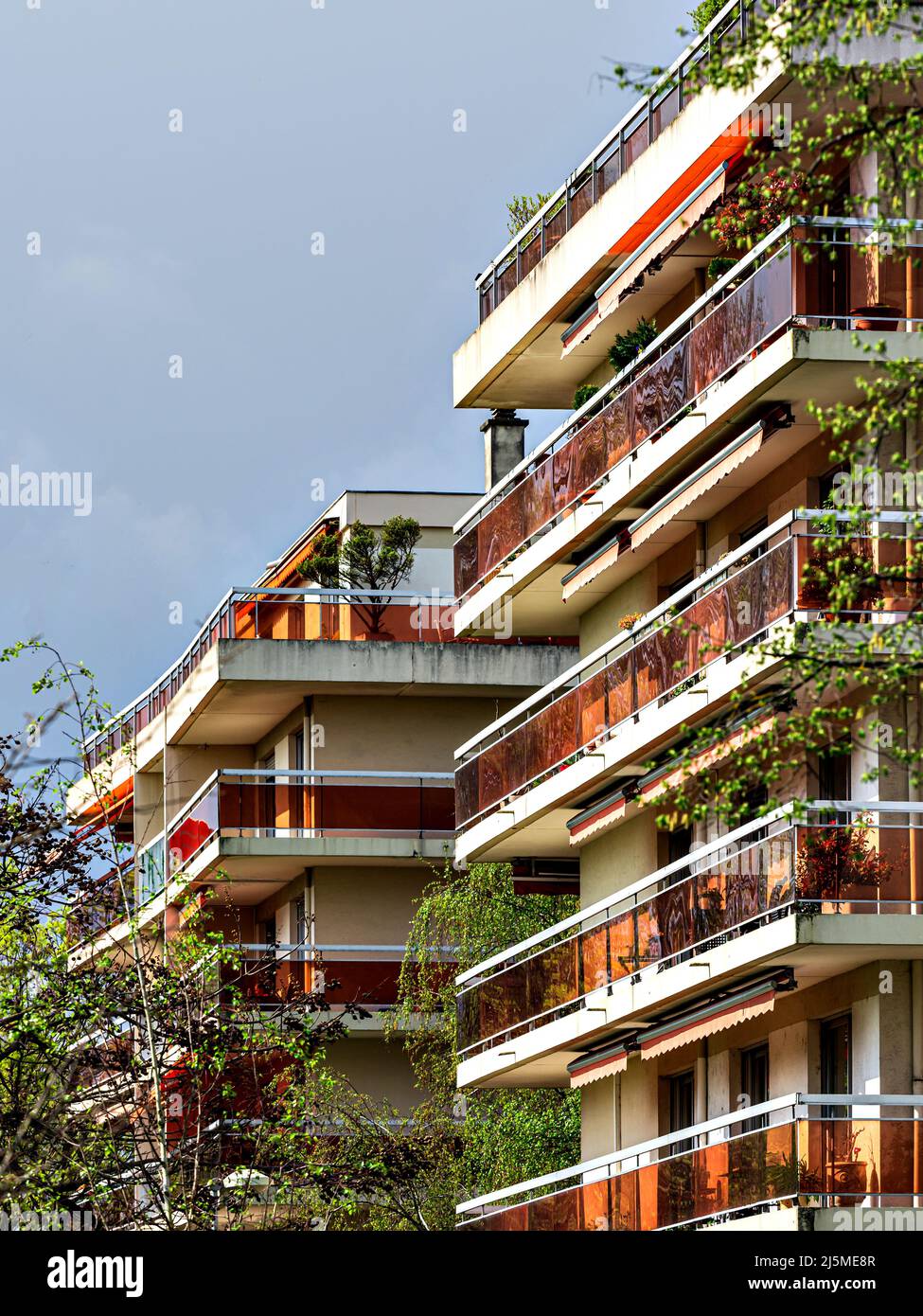 New modern highrise residential apartments in Strasbourg. France Stock