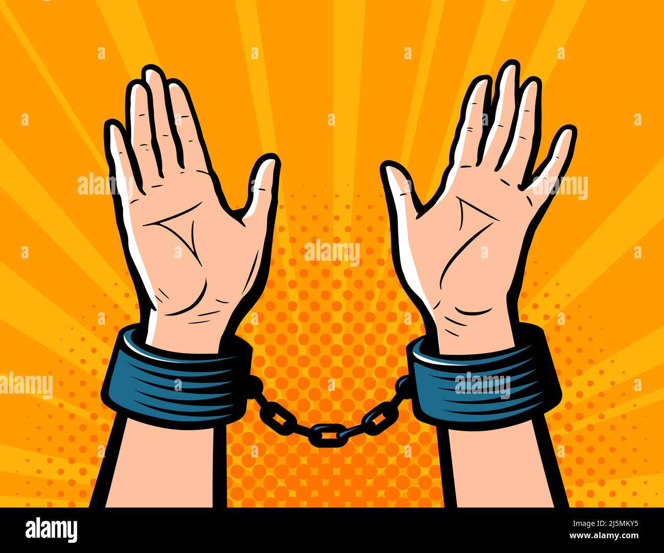 Handcuffs On Hands Clipart