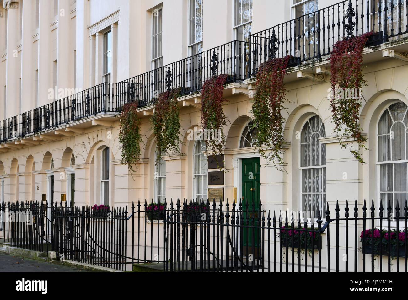 town houses with hanging plants in fitzroy square fitzrovia hi
