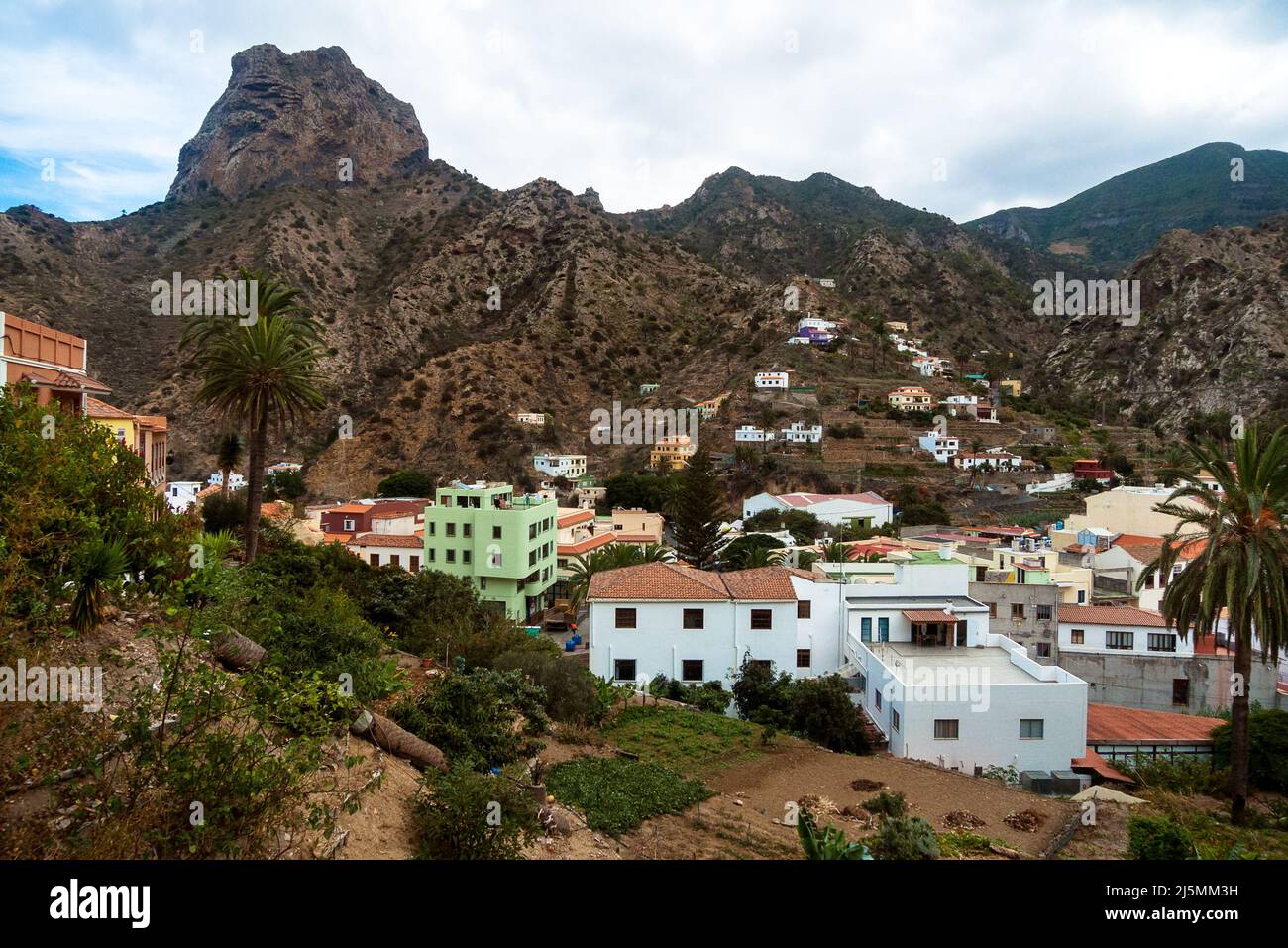 Vallehermoso, La Gomera, Canary Islands, Spain: Vallehermoso village Stock Photo