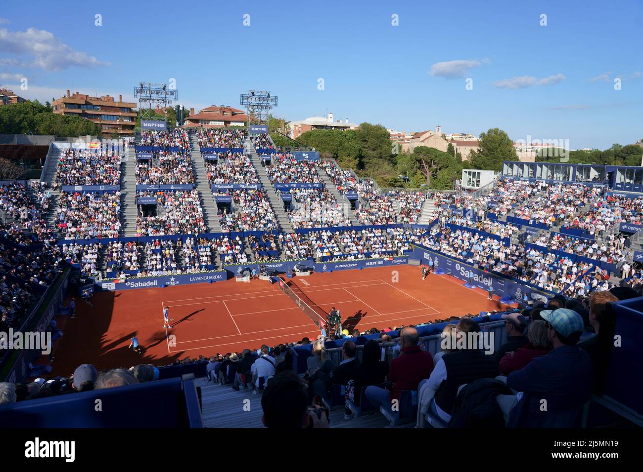 24th April 2022; Real Club de Tenis Barcelona, Barcelona, Spain ; ATP Barcelona Open Tennis tournament, mens singles final; Carlos Alcaraz wins against Pablo Carreno by a score of 6-3 6-2 Stock Photo