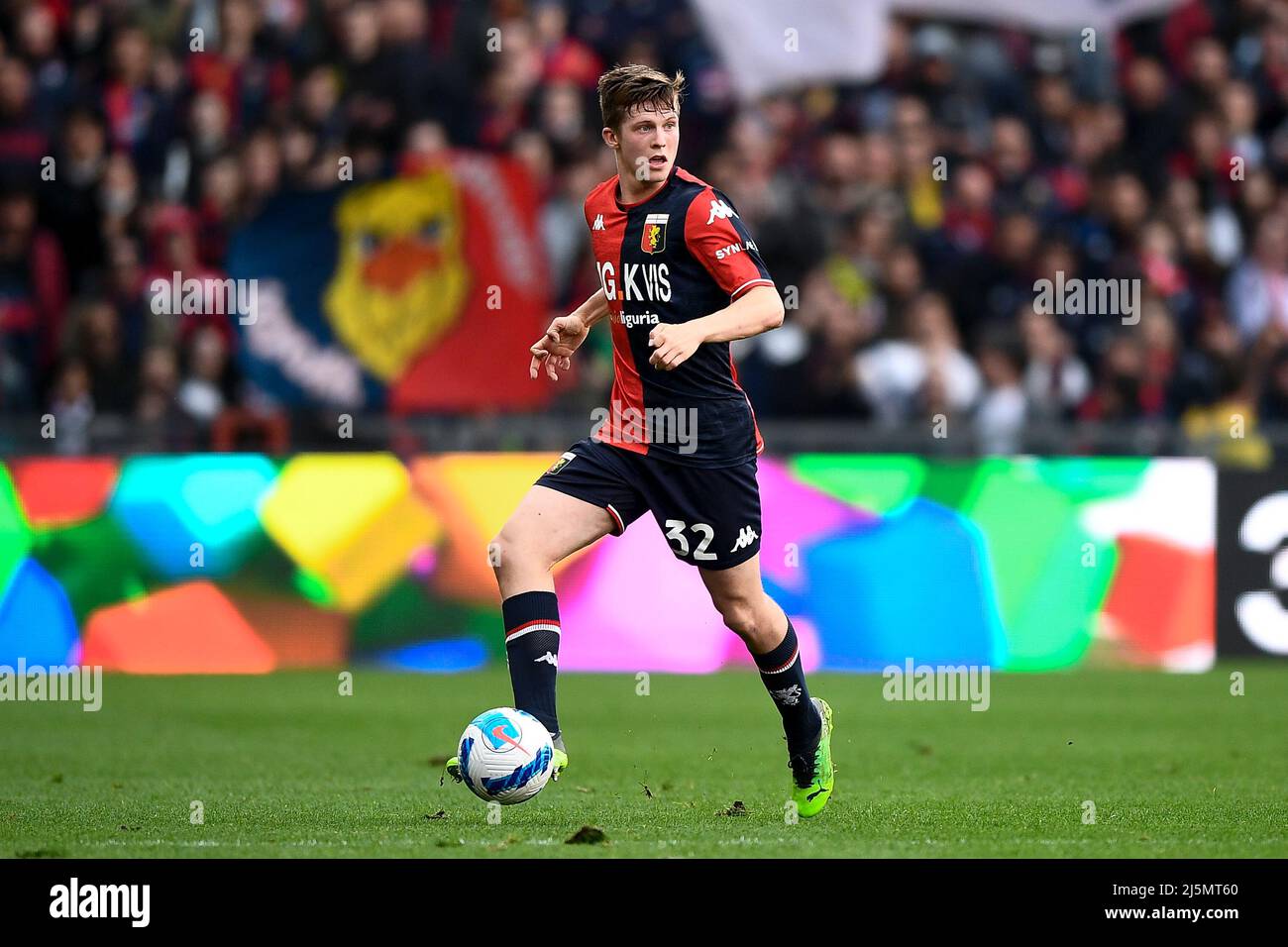 Genoa, Italy. 24 April 2022. Morten Frendrup of Genoa CFC in