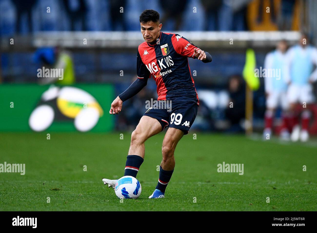 Genoa, Italy. 24 April 2022. Morten Frendrup of Genoa CFC in