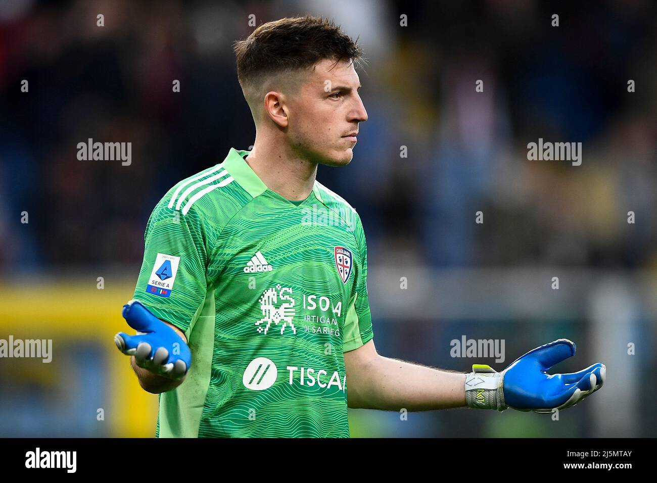 Genoa, Italy. 24 April 2022. Morten Frendrup of Genoa CFC in