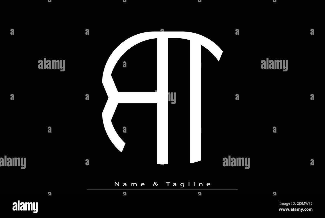 Alphabet letters Initials Monogram logo RT , TR Stock Vector Image ...