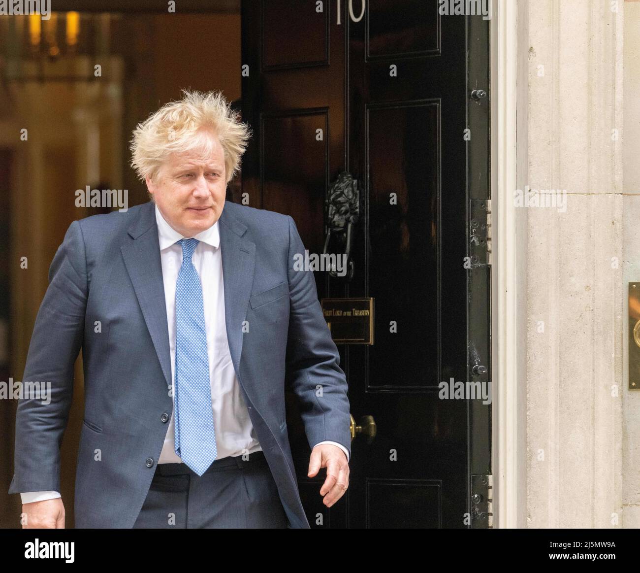 London, UK. 19th Apr, 2022. Boris Johnson, Prime Minister seen in Downing Street, London. (Credit Image: © Ian Davidson/SOPA Images via ZUMA Press Wire) Stock Photo