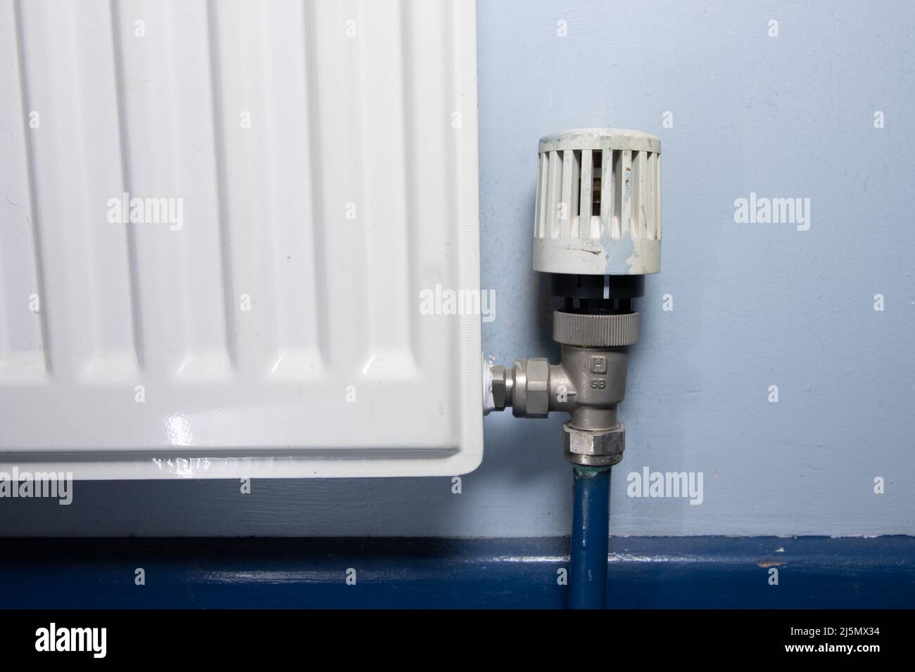 A radiator valve Stock Photo