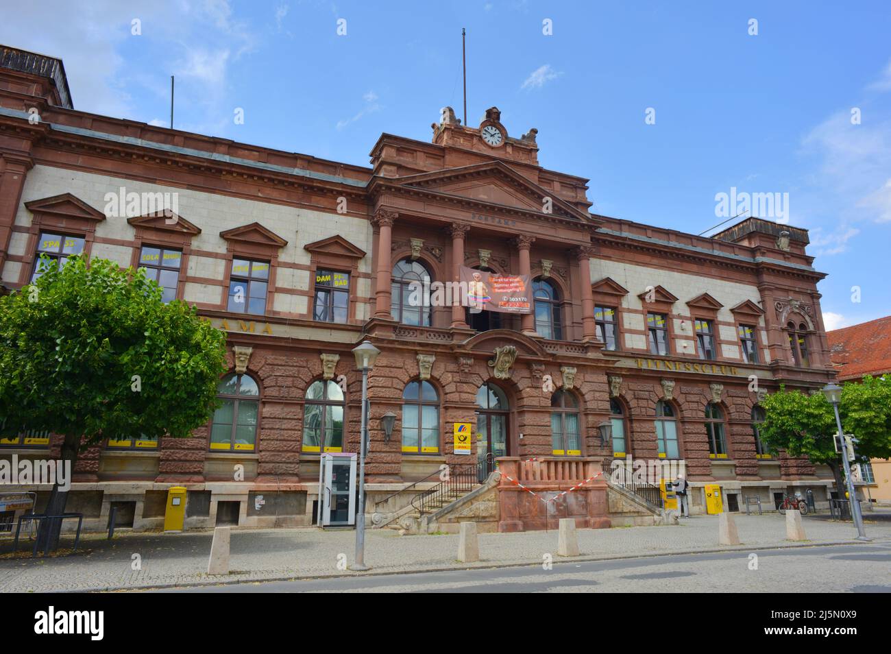 Weimar, Germany historical main post office building in town center