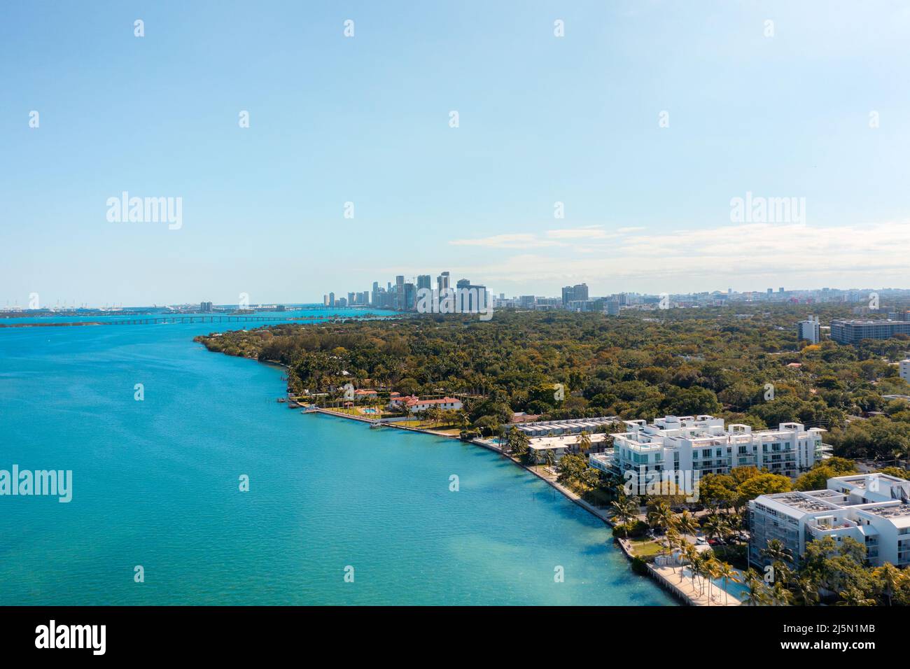Beautiful view of Biscayne Bay Stock Photo