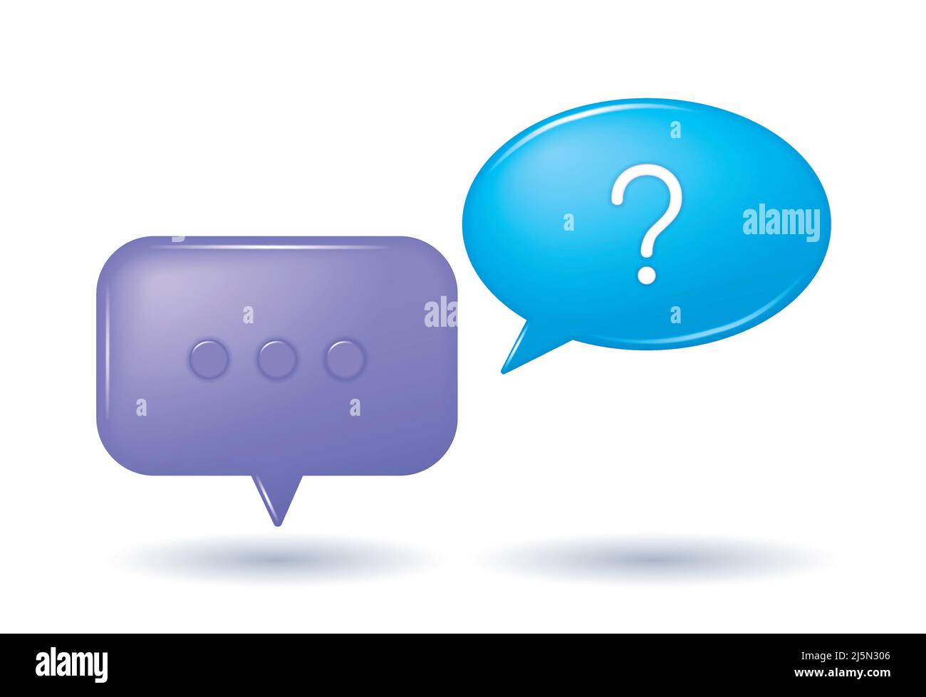 Speech bubbles set Stock Vector