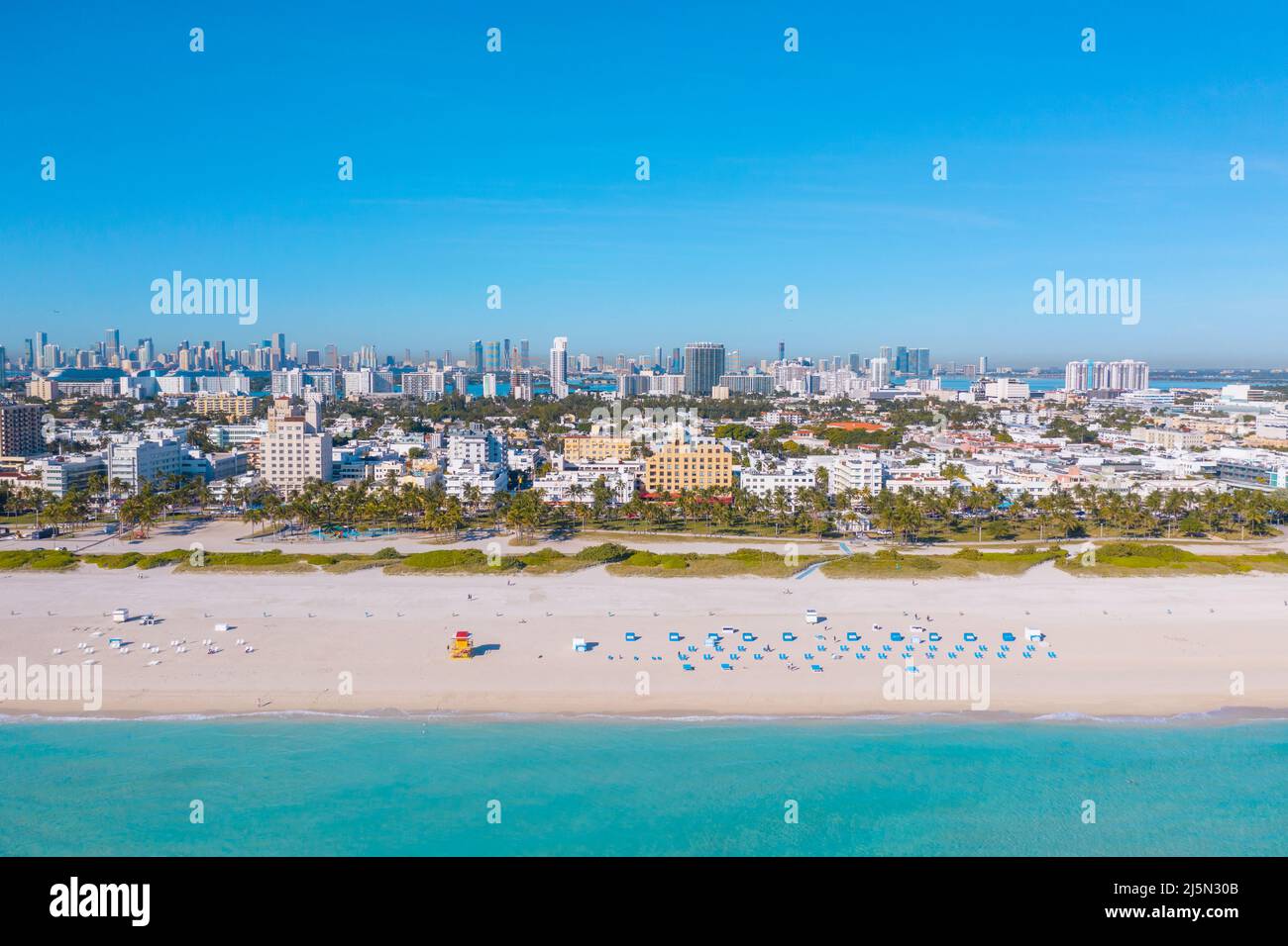 South Beach in Miami Beach, Florida Stock Photo